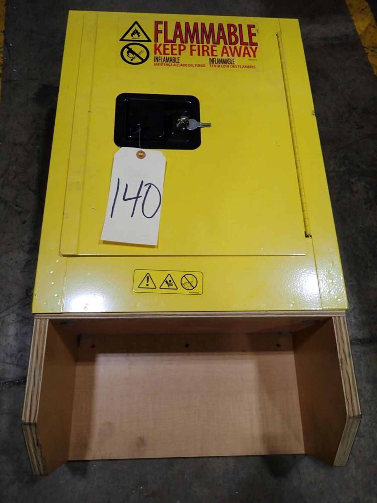 ULINE H-4174M-Y Flammable Liquid Storage Cabinet