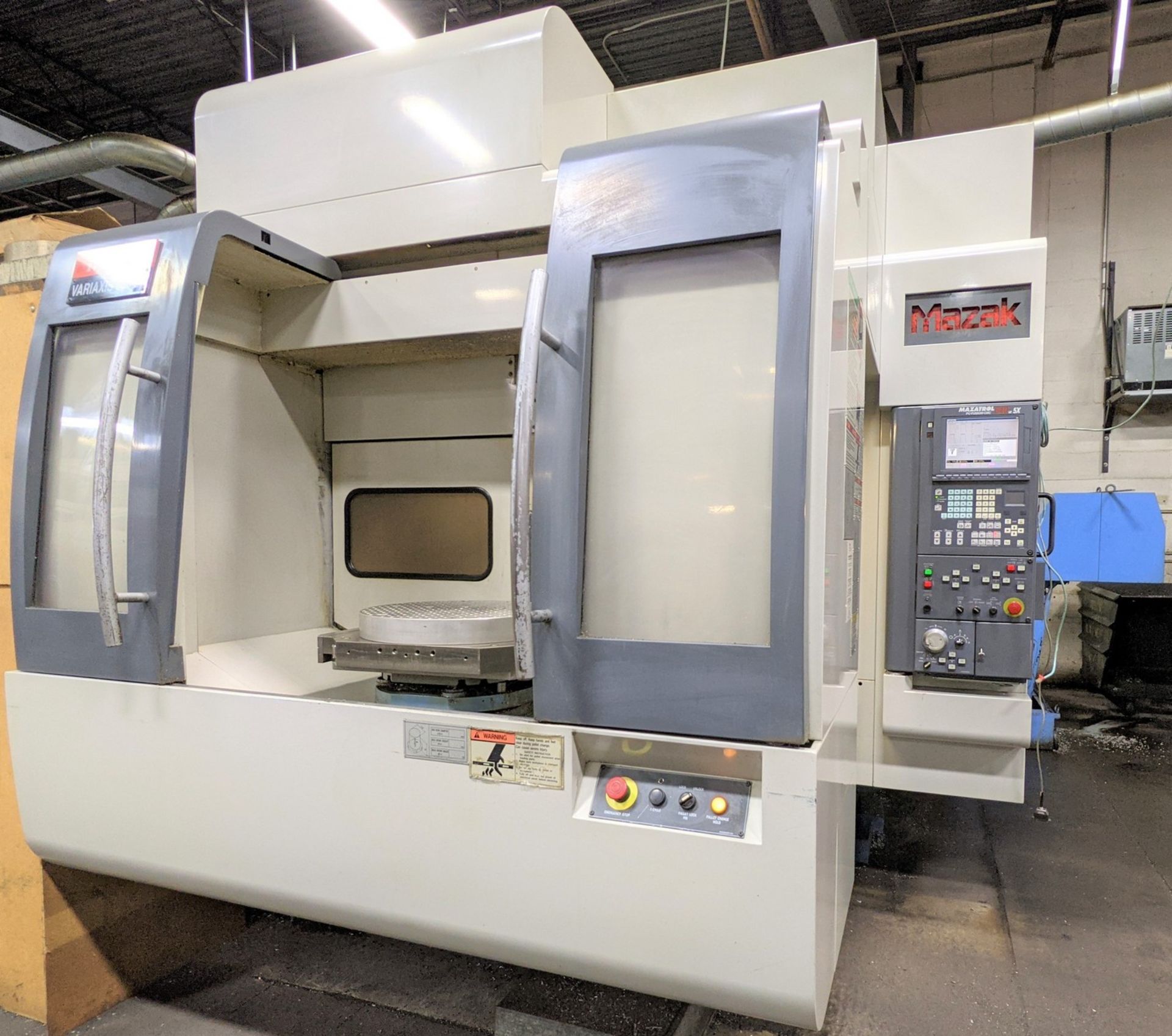MAZAK VARIAXIS 630 5-AXIS CNC VERTIVAL MACHINING CENTER W/PALLET CHANGER, S/N 160371, NEW 2002 - Image 2 of 19