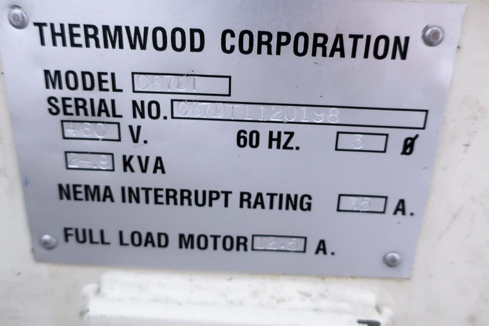 THERMWOOD C67DT 5-AXIS CNC EROUTER DUEAL 5'X5' TABLES "Q-CORE UPGRADED" - Image 7 of 8