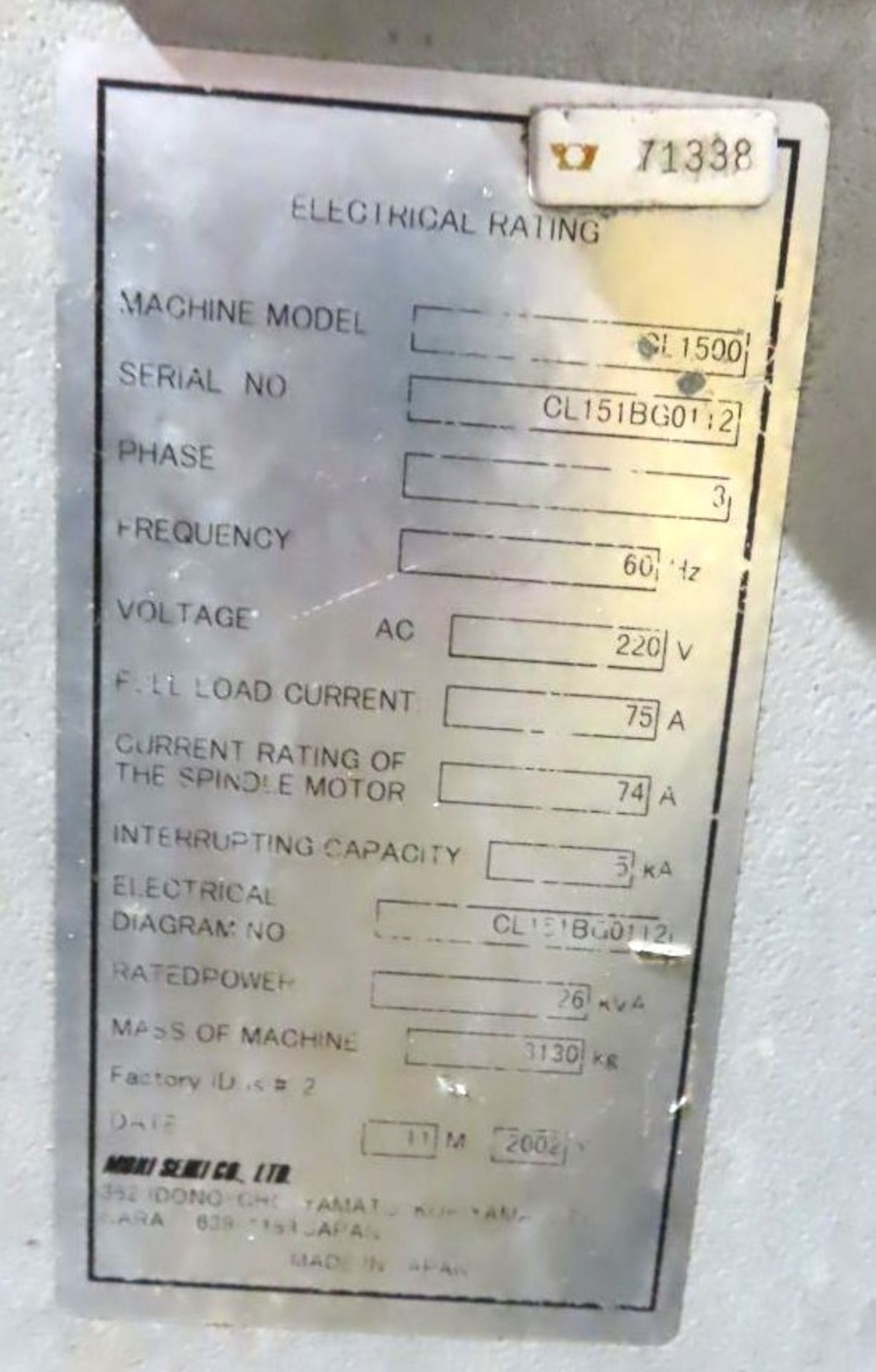 Mori Seiki CL-1500 CNC Chucking Lathe with Robotic Load/unloader and Parts Stocker New 2002, - Image 21 of 21