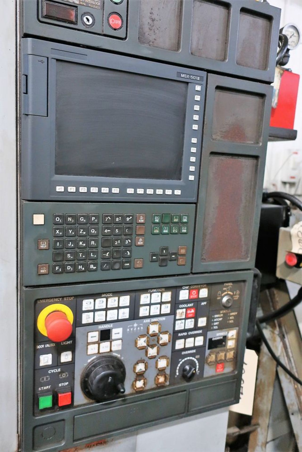 MORI SEIKI NV5000A/40 4-AXIS CNC VERTICAL MACHINING CENTER, S/N NV501CC0971, NEW 2003 - Image 3 of 8