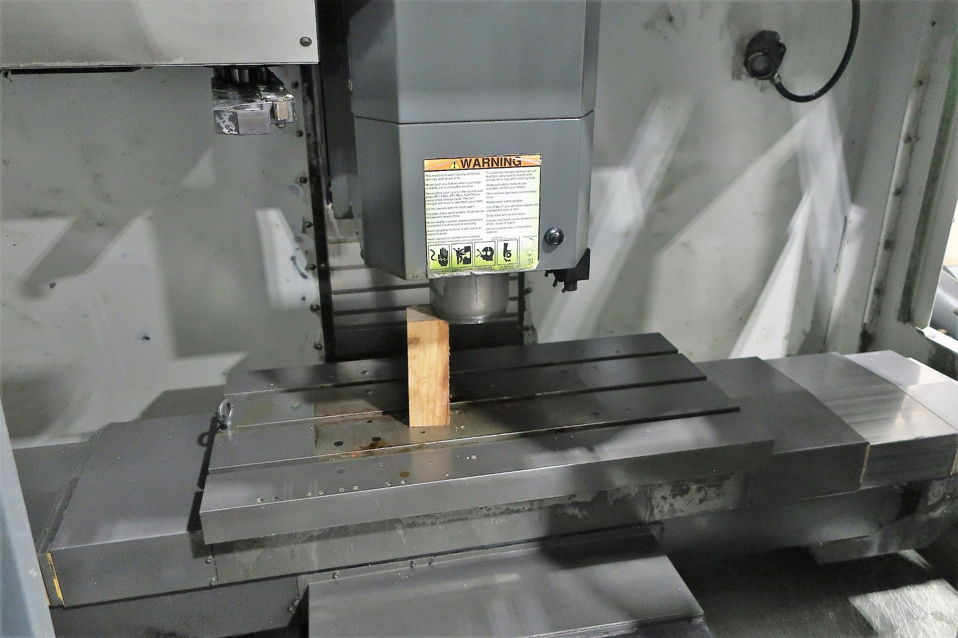 HAAS VF2-YT CNC 3-AXIS VERTICAL MACHINING CENTER, 15K RPM SPINDLE, S/N 1082158, NEW 2010 - Image 3 of 9