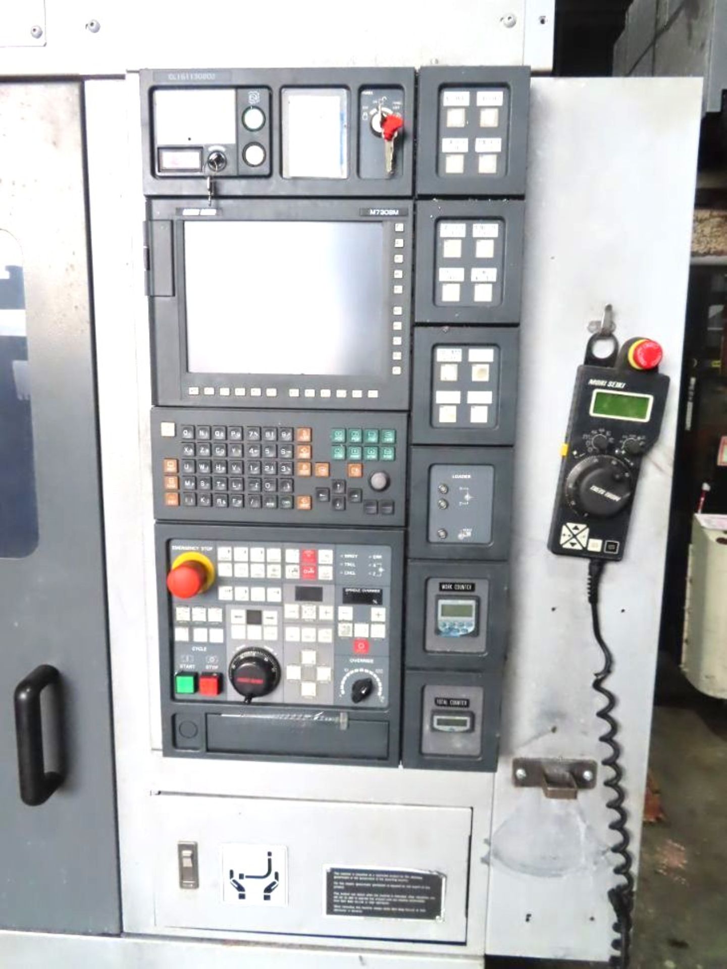 Mori Seiki CL-1500 CNC Chucking Lathe with Robotic Load/unloader and Parts Stocker New 2013 - Image 3 of 16