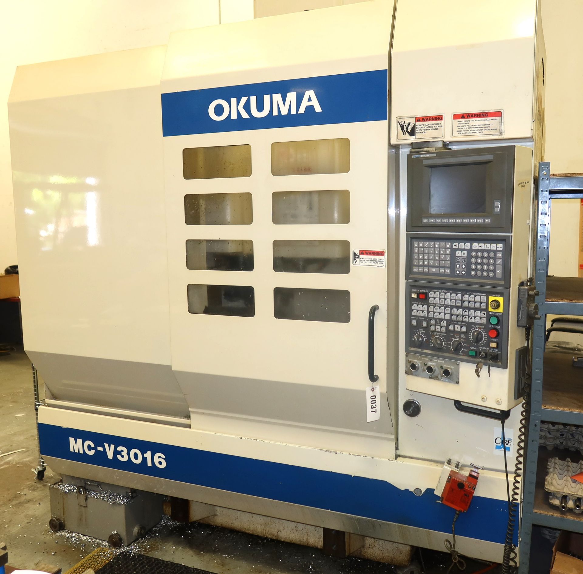 2003 OKUMA MC-V3016 5-AXIS CNC VERTICAL MACHINING CENTER, SN 0028 - Image 8 of 12