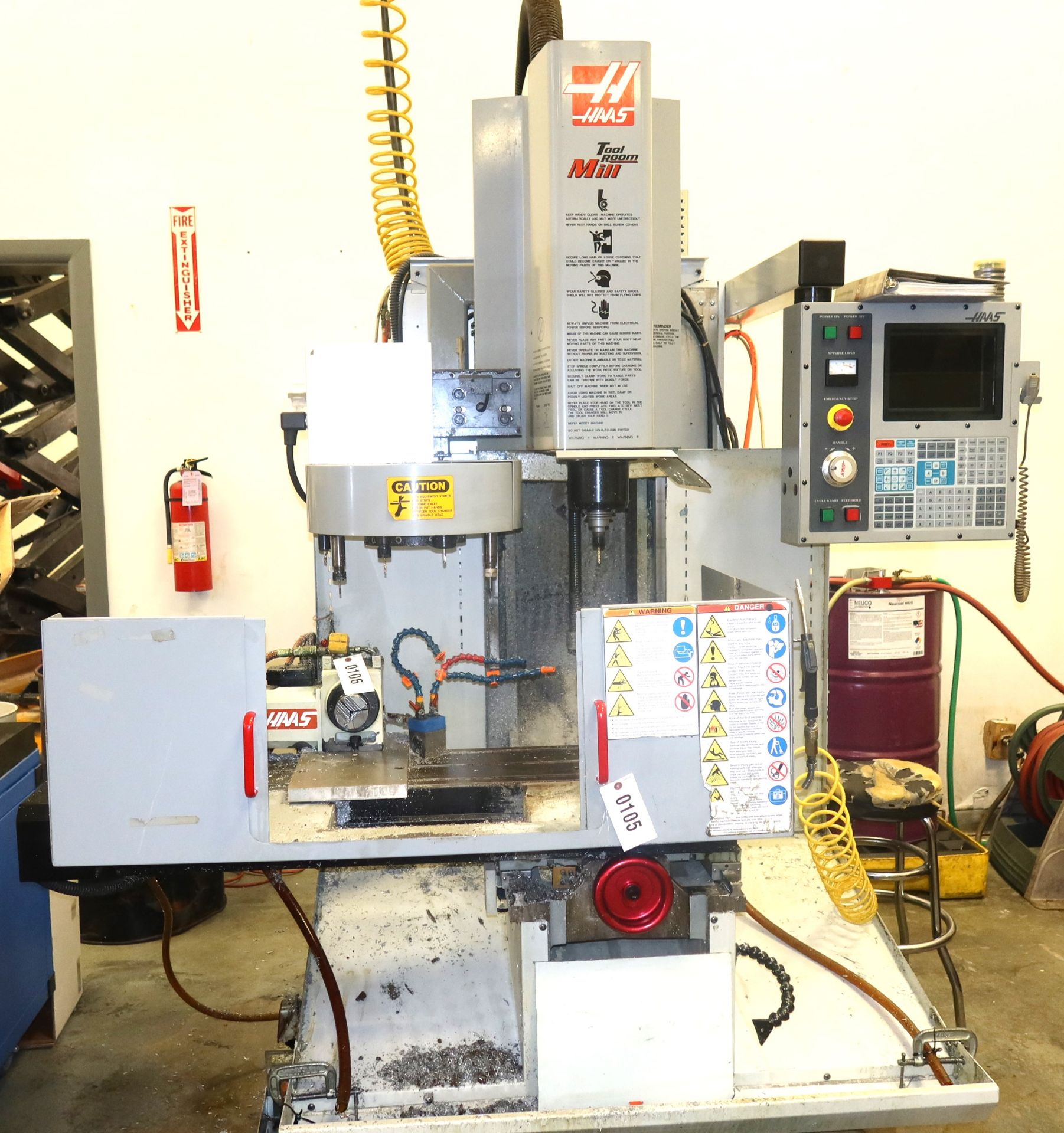 2001 Haas TM-1 CNC 4-axis Bed Type Vertical Milling Machine, SN 28257