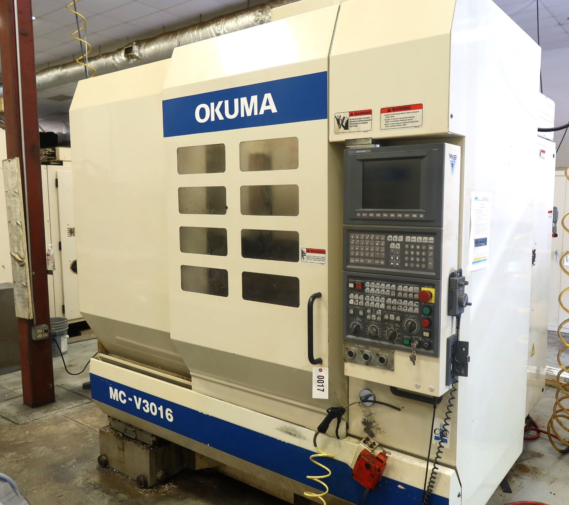 2005 OKUMA MC-V3016 5-AXIS CNC VERTICAL MACHINING CENTER, SN 0139 - Image 8 of 12