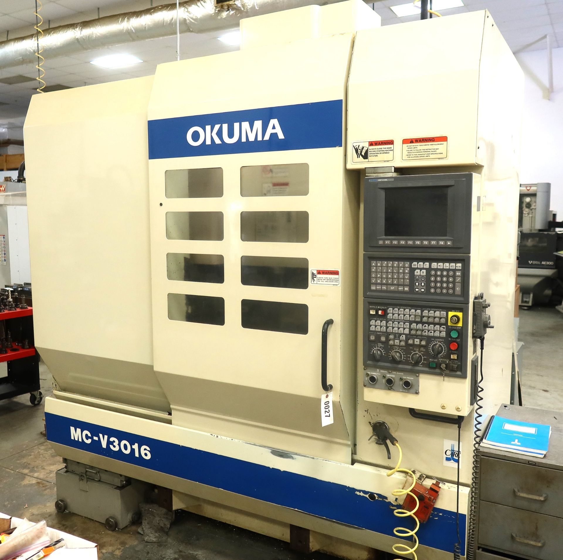 2003 OKUMA MC-V3016 5-AXIS CNC VERTICAL MACHINING CENTER, SN 0038 - Image 7 of 12
