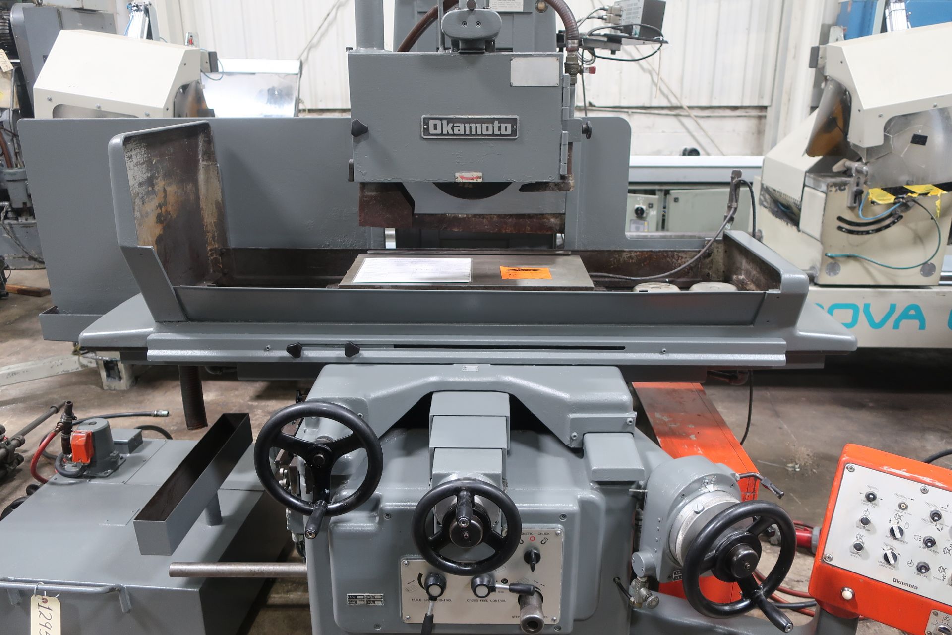 12"x24" OKAMOTO 124N HYDRAULIC SUFACE GRINDER, S/N 7441