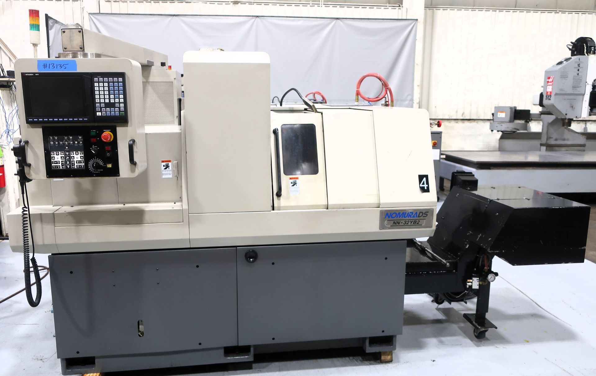 NOMURA NN32YB2 32MM CNC SWISS TYPE AUTOMATIC LATHE, S/N NN32YB2, NEW 2016