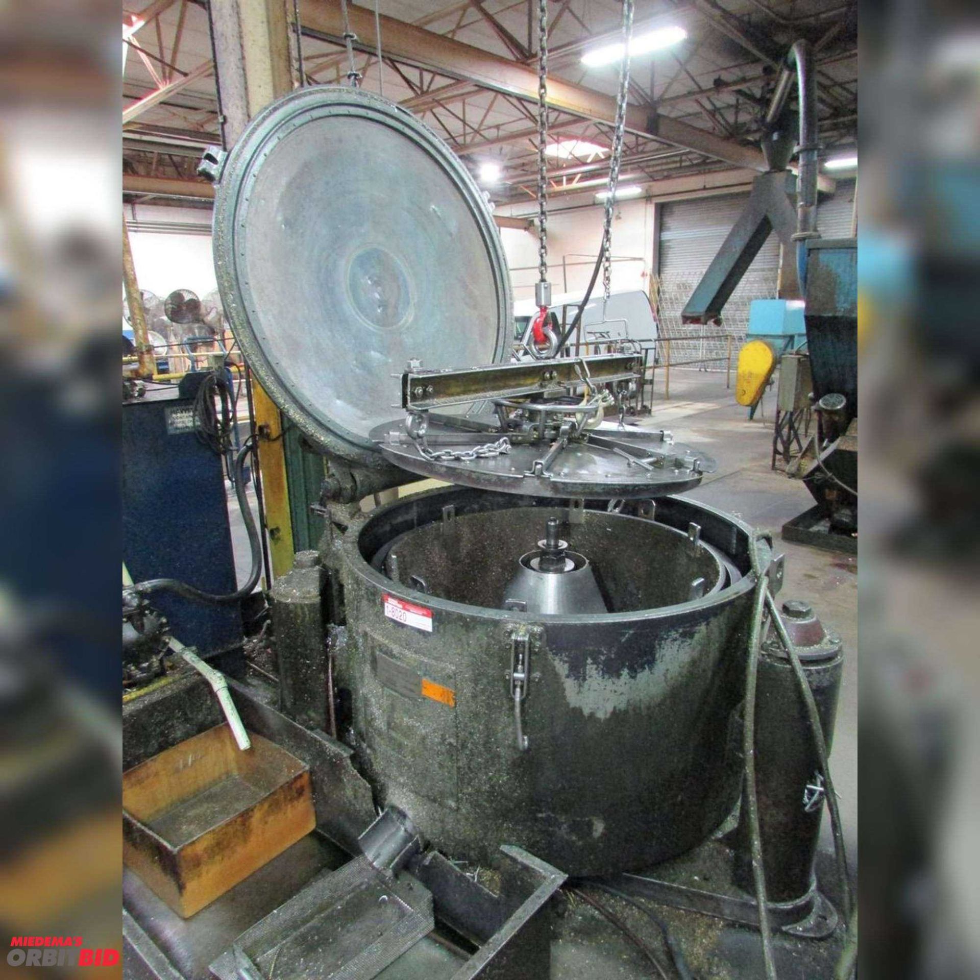 Tolhurst 40" Center Slung Chip Spinner w/Two Spinners, 3 Baskets, S/N T-17050 - Image 6 of 20