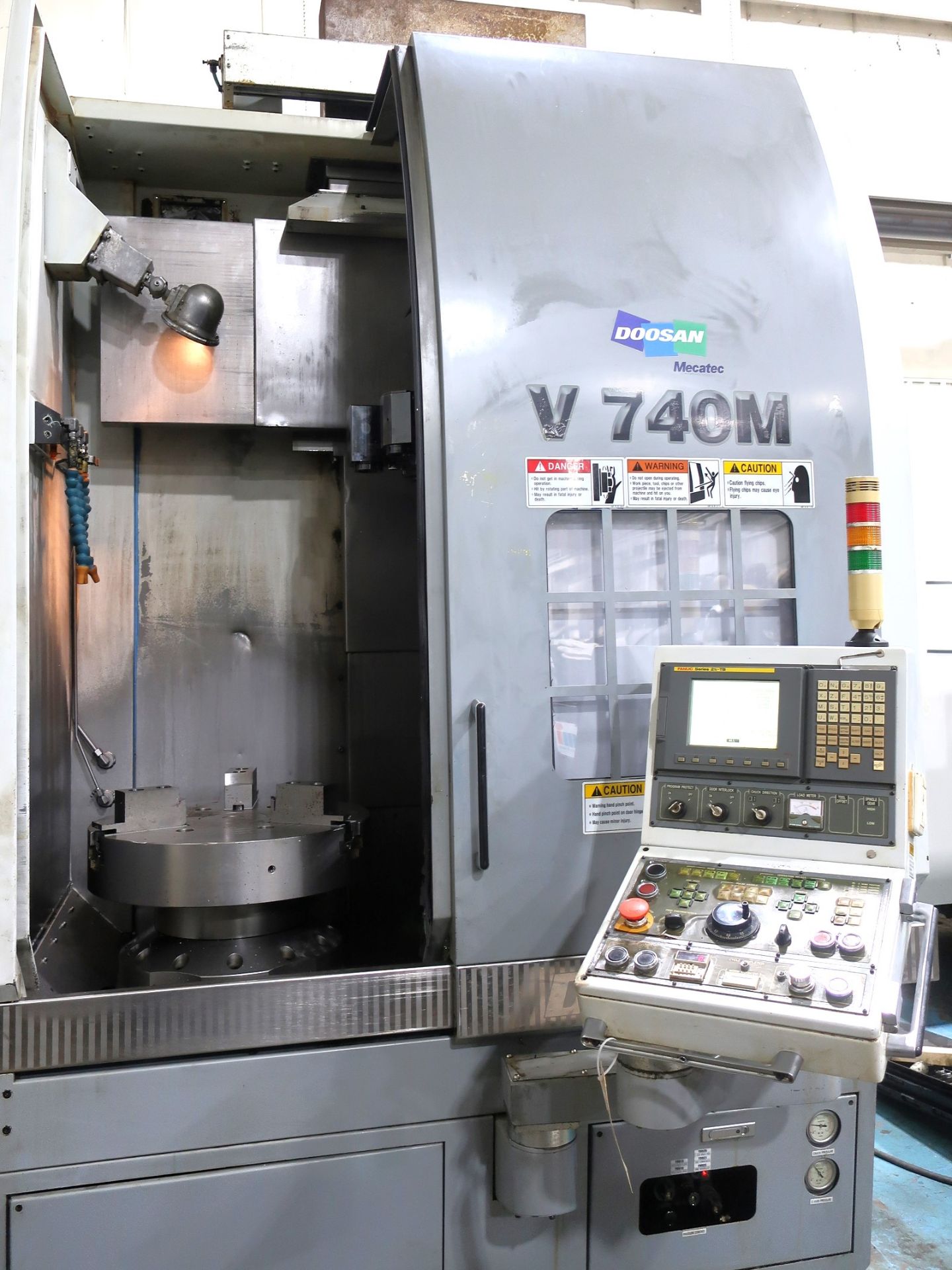 2006 24" Doosan V740M 3-Axis CNC Vertical Turning Center w/live tooling and C-axis, S/N 1013 - Image 13 of 13