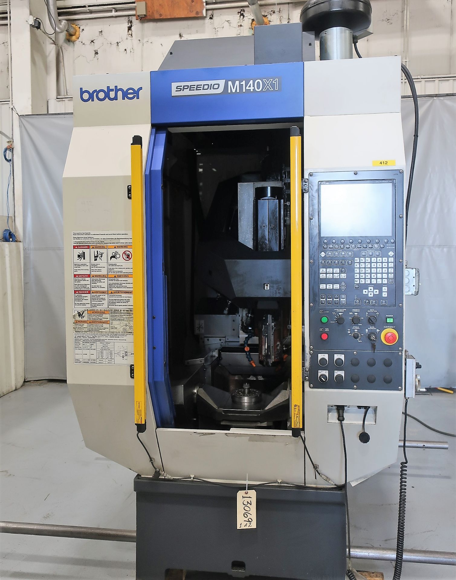 Brother Speedio M140X1 CNC 5-Axis Multitasking Drill Tap Turning Center, S/N 111357, New 2015,