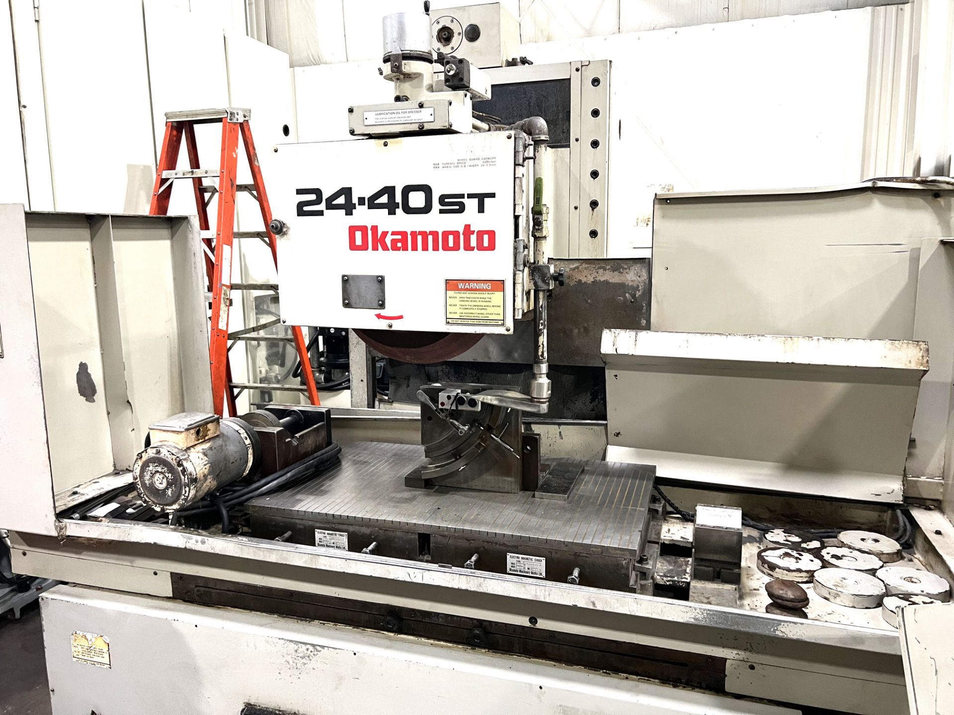 Okamoto ACC-2440ST CNC Precision Surface Creep Feed Grinder W/Diamond Form Crush Dresser, S/N 10002 - Image 3 of 9