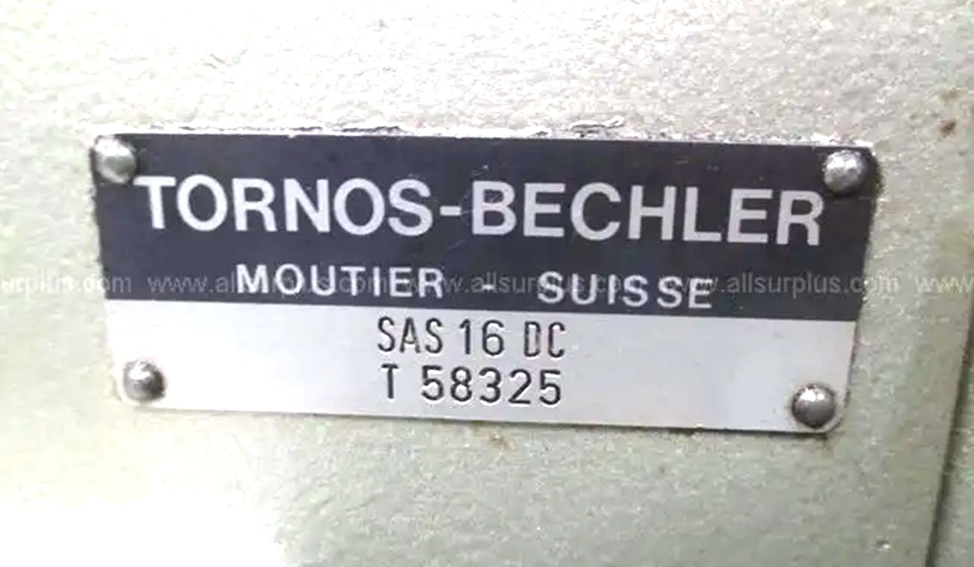 Tornos SAS-16-DC Multiple Spindle Automatic Bar Machine, SN T58325 - Image 15 of 15