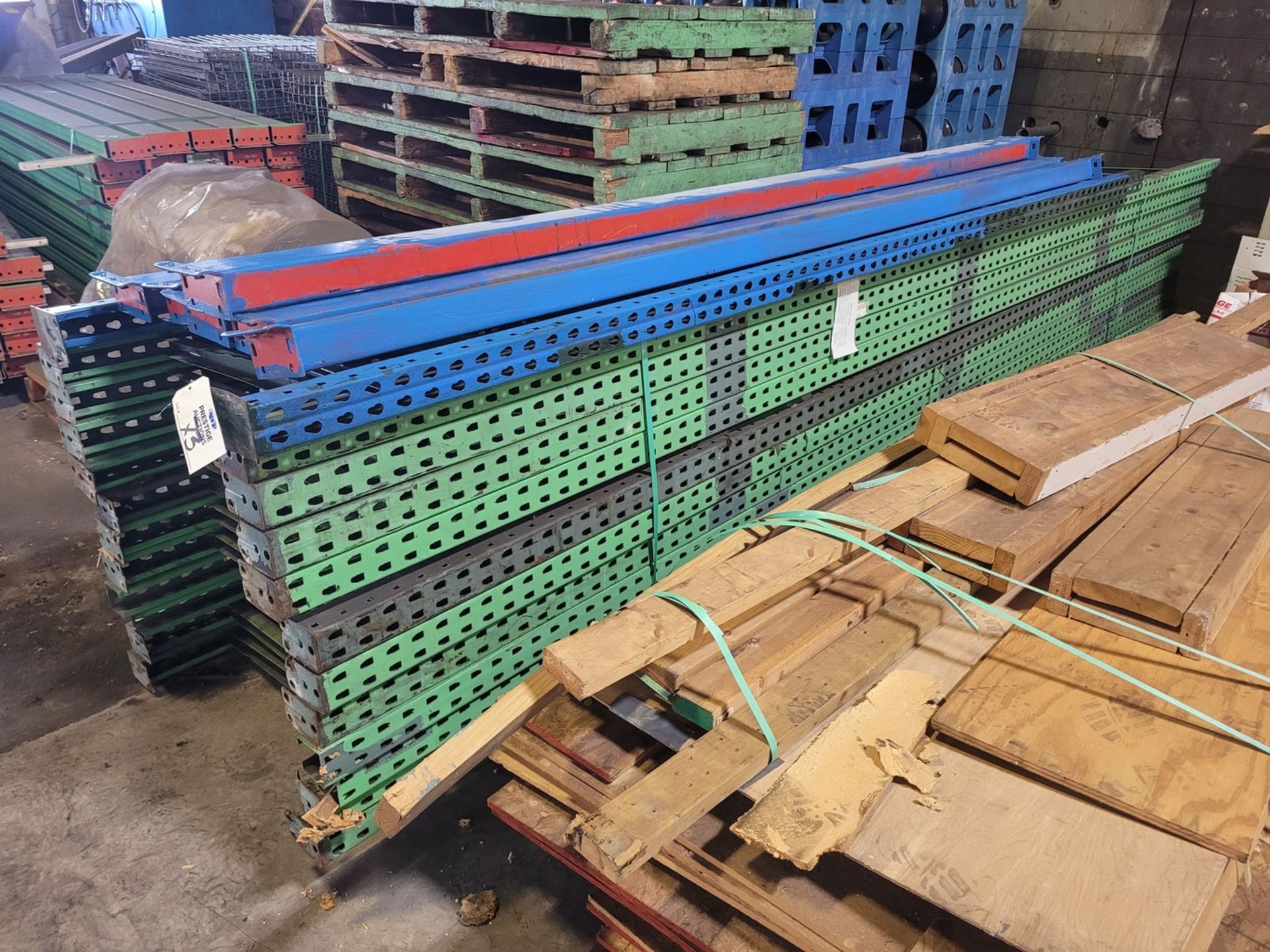 Large Lot of Heavy Duty Pallet Racking