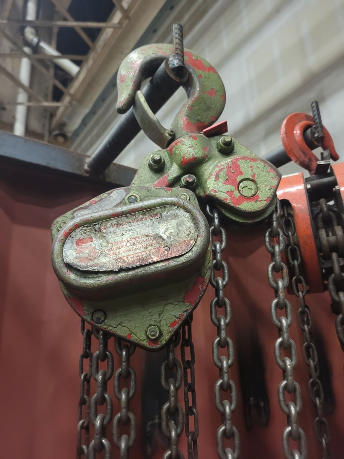 Coffing 5-Ton Manual Chain Hoist - Image 2 of 2