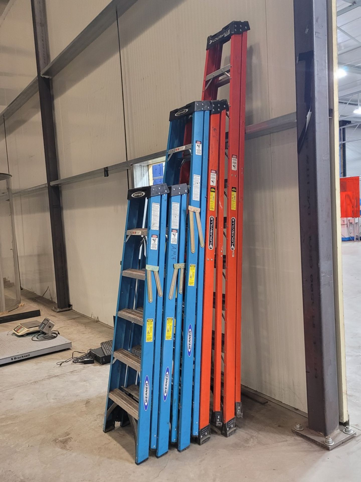 (5) Fiberglass Step Ladders
