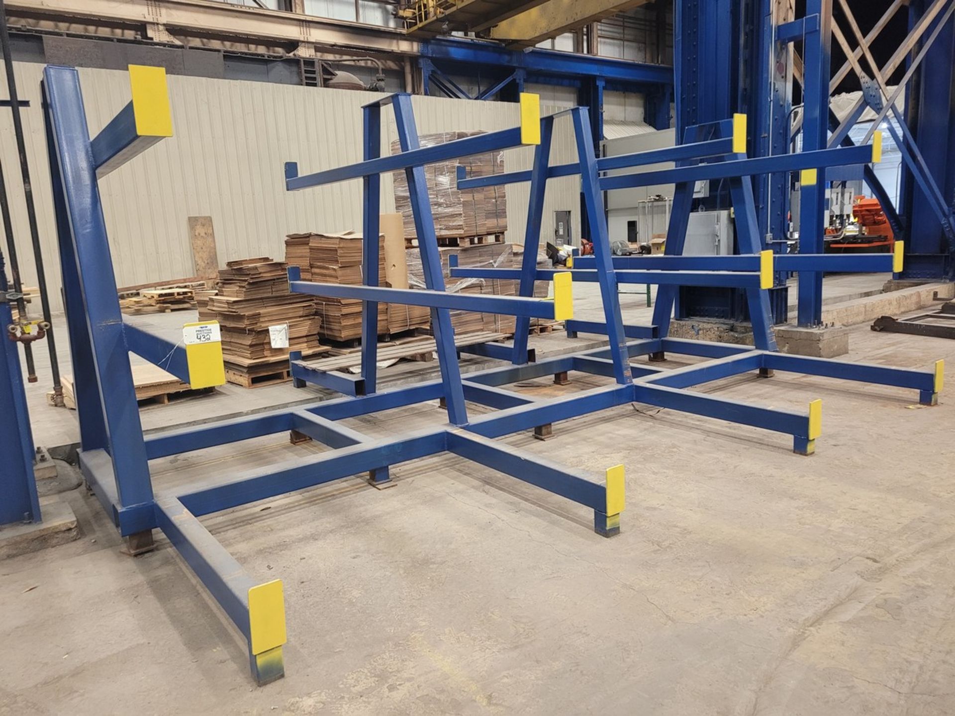 3-Tier 4-Section Heavy Duty A-Frame Cantilever Rack
