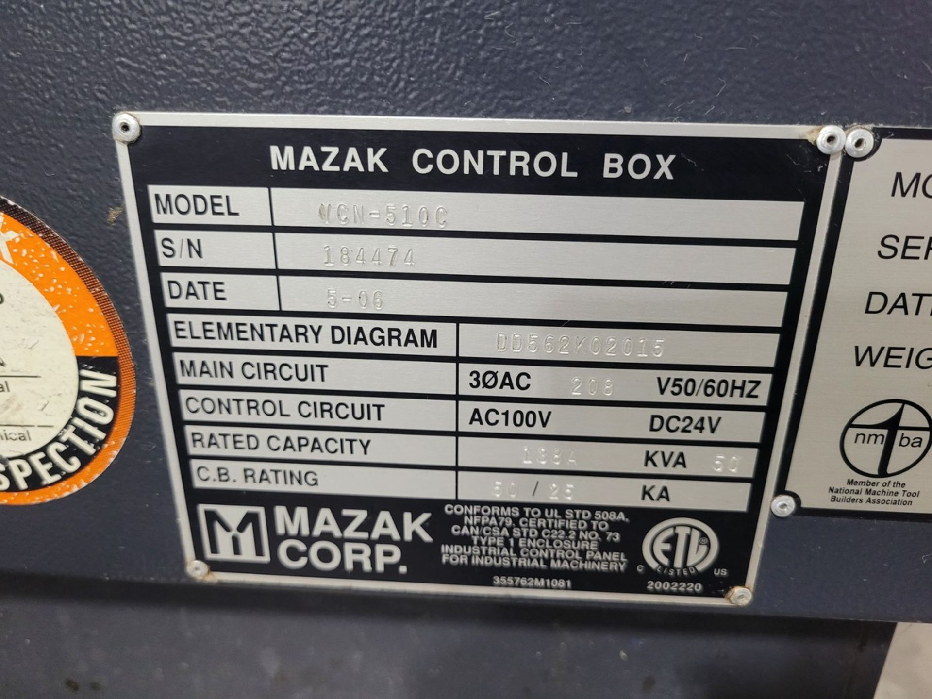 Mazak VCN-510C 2APC CNC Vertical Machining Center - Image 15 of 17