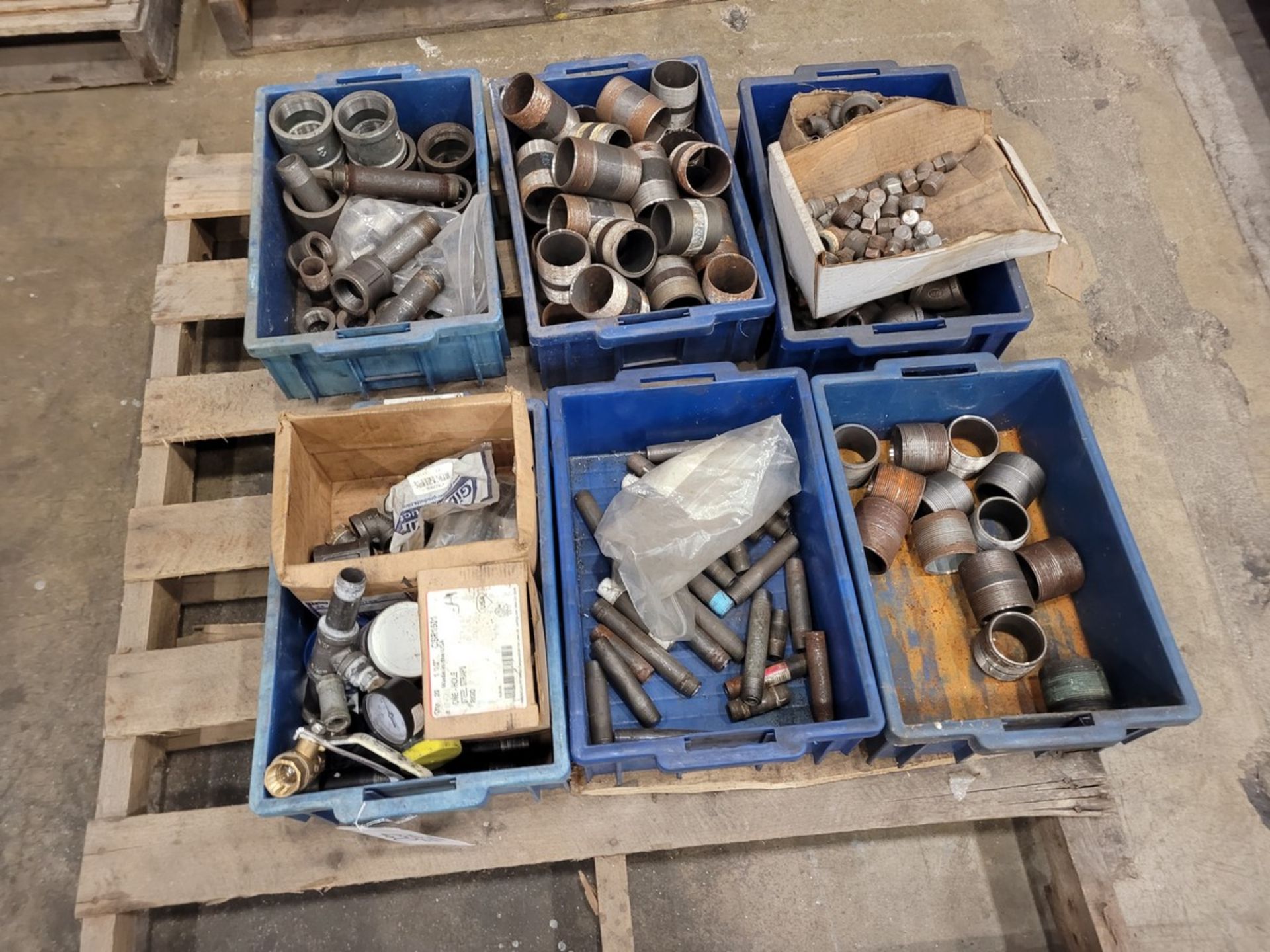(3) Pallets of Assorted Steel Pipe Fittings
