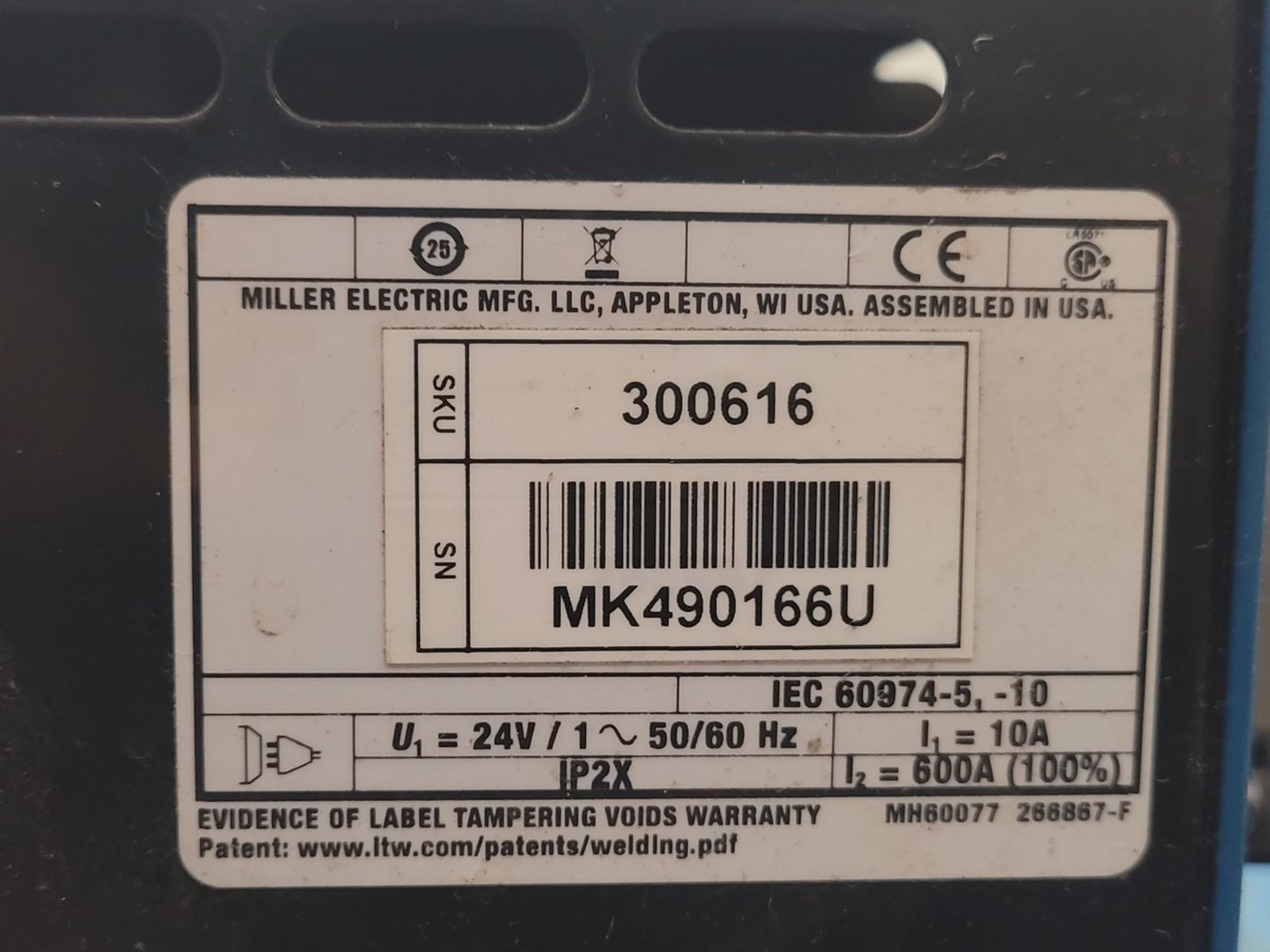 Miller Electric Dimension 652 CC/CV DC Welding Power Source - Image 7 of 7
