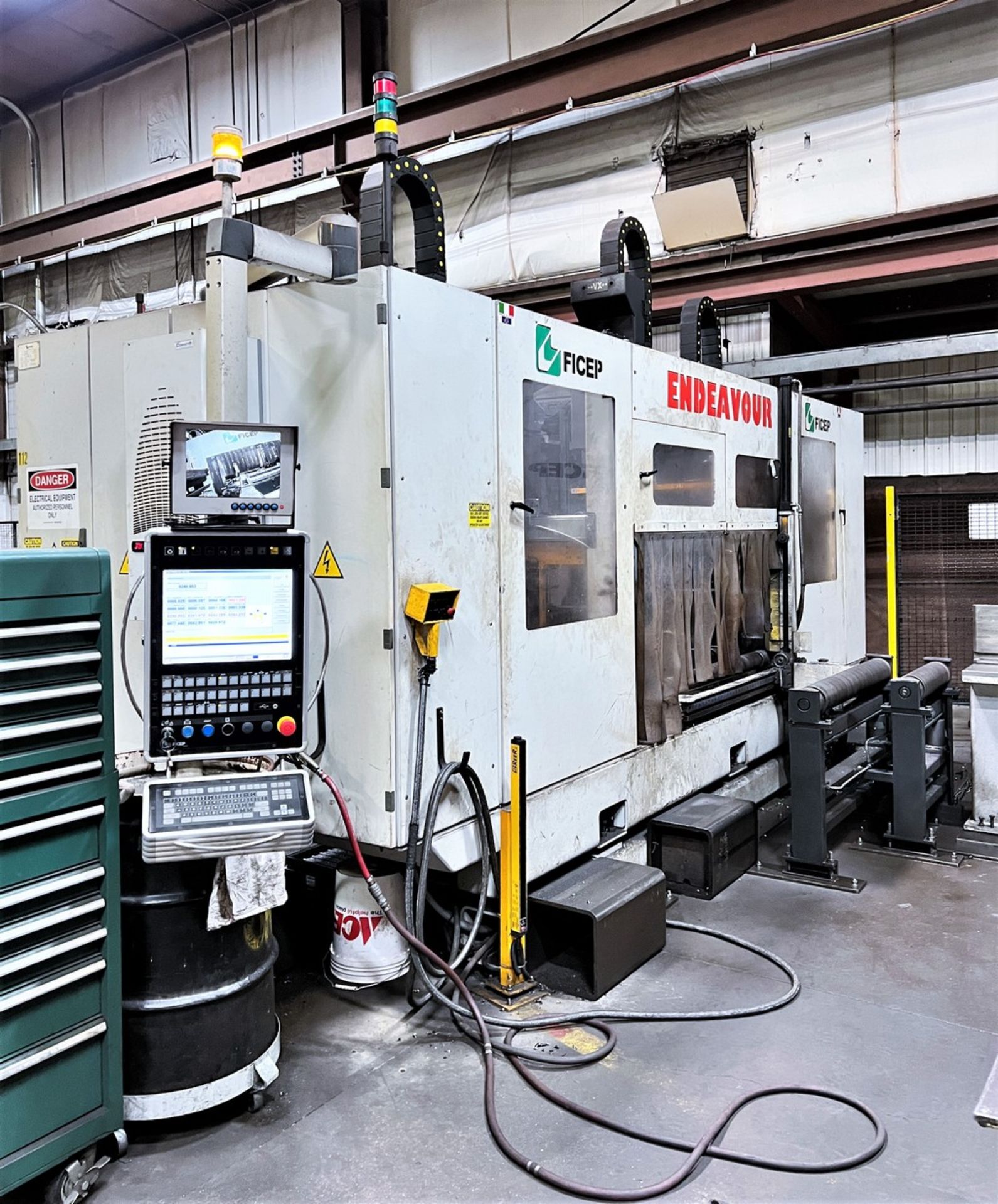 Ficep 1203 DDB CNC (3) Spindle Drilling & Saw Line, New 2014 - Image 3 of 22
