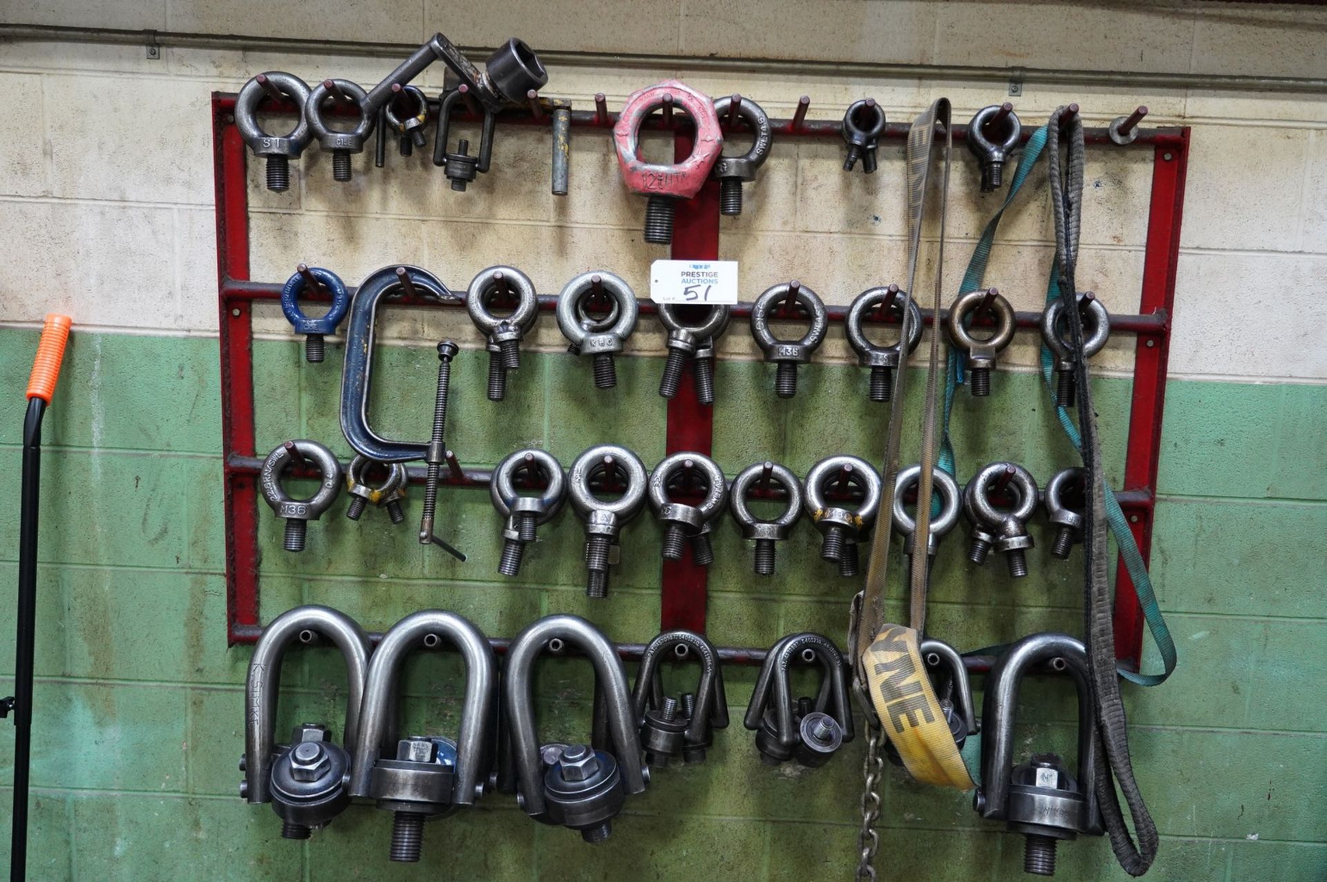 Quantity Of Assorted Eyebolts On (1) Rack