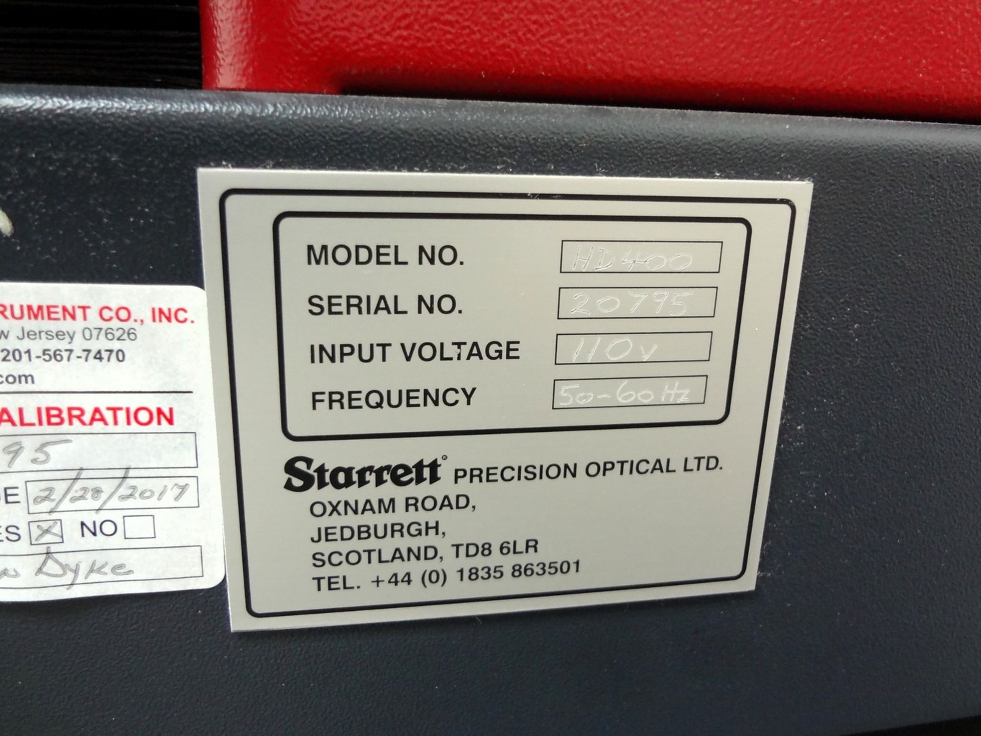 Starrett 400 Series 16" Optical Comparator with 5" x 21" Table - Image 5 of 10