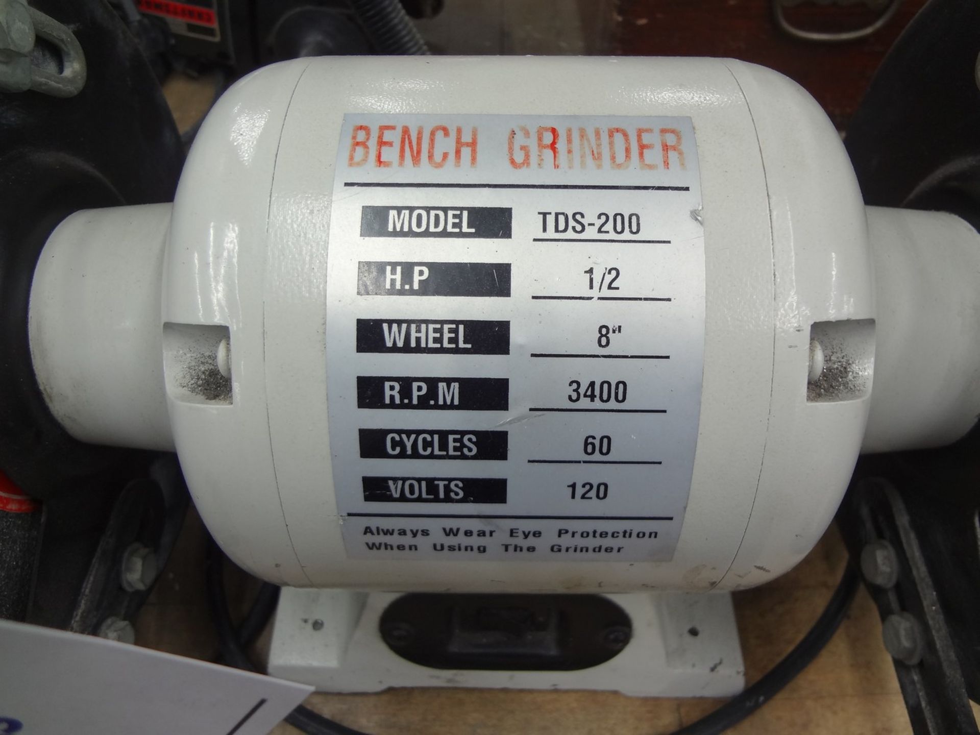 8" Bench Grinder Model TDS-200 Bench Type Grinder - Image 2 of 2