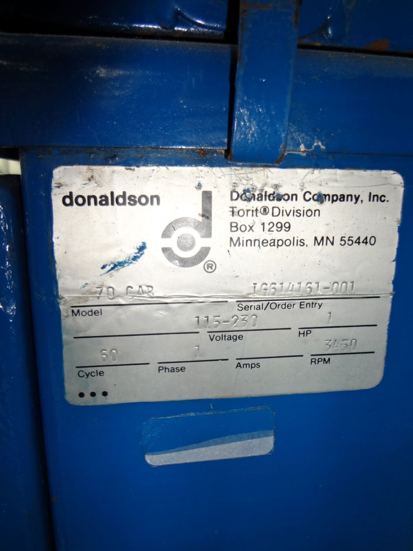 Torit Donaldson Box Type Dust Collector - Image 2 of 2