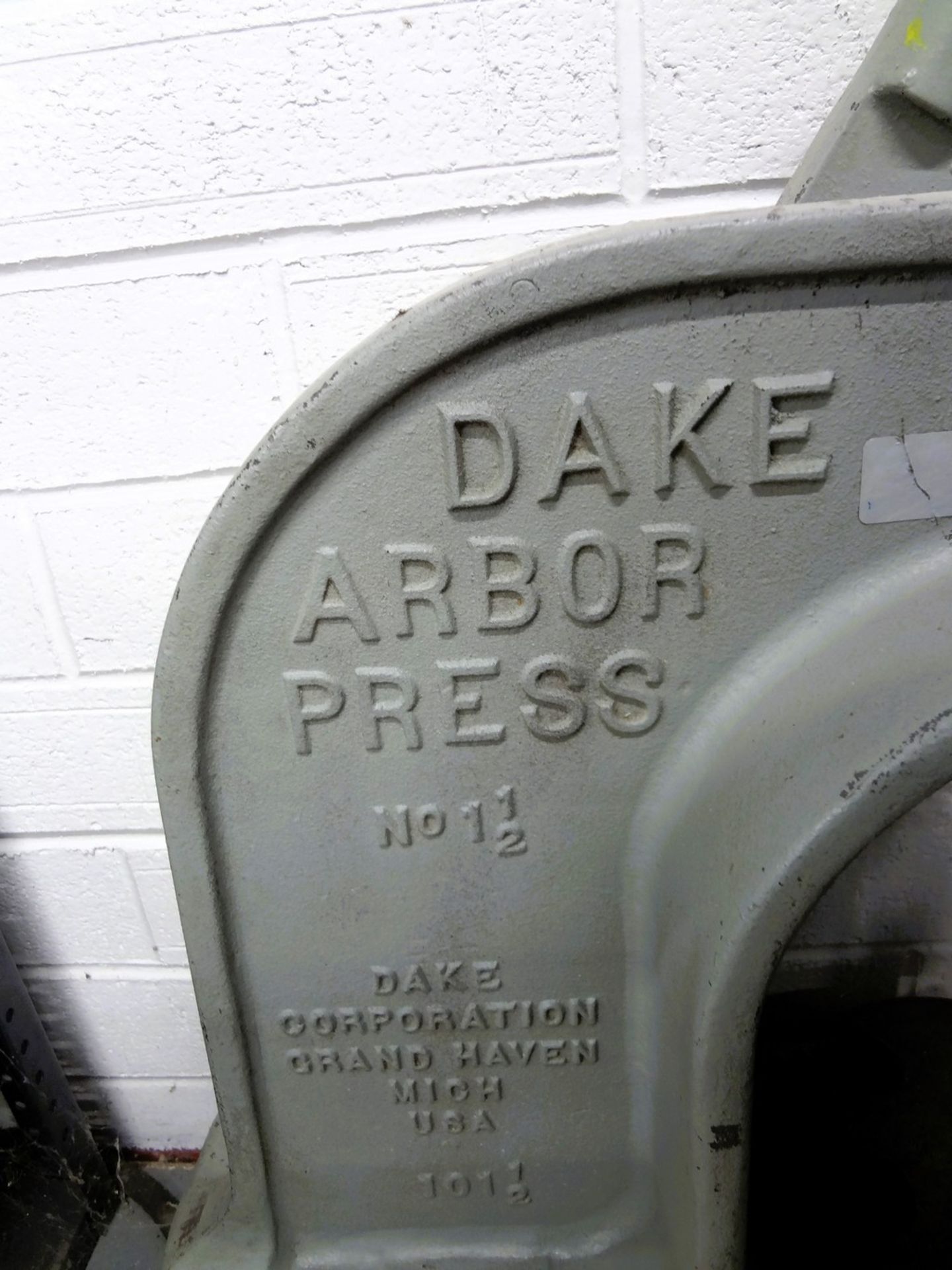 Dake No. 1-1/2 Bench Type Arbor Press - Image 3 of 3