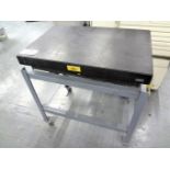 24" x 36" Granite Surface Plate with Rolling Steel Stand