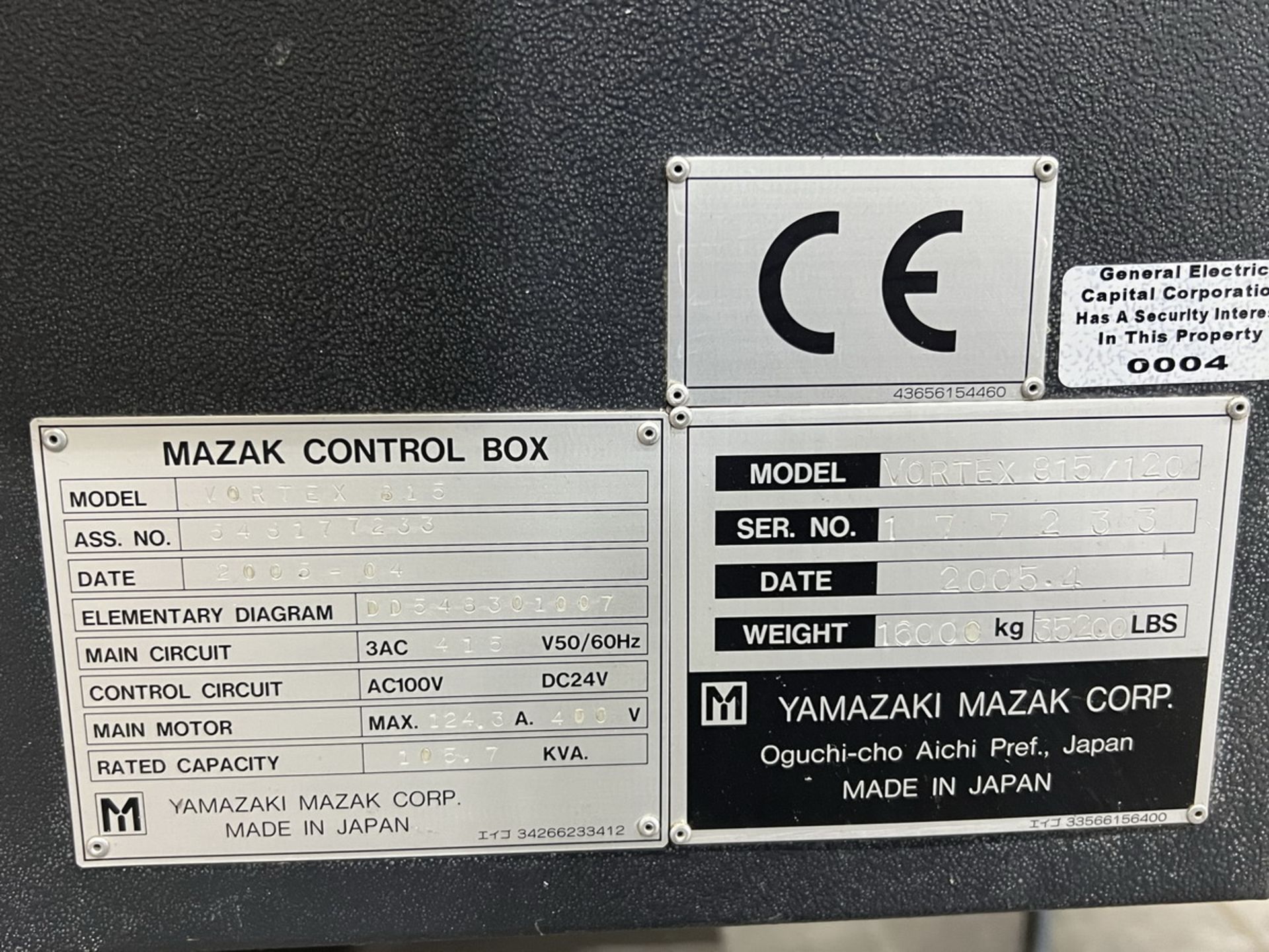 Mazak Vortex 815/120 CNC Vertical Machining Center - Image 27 of 27