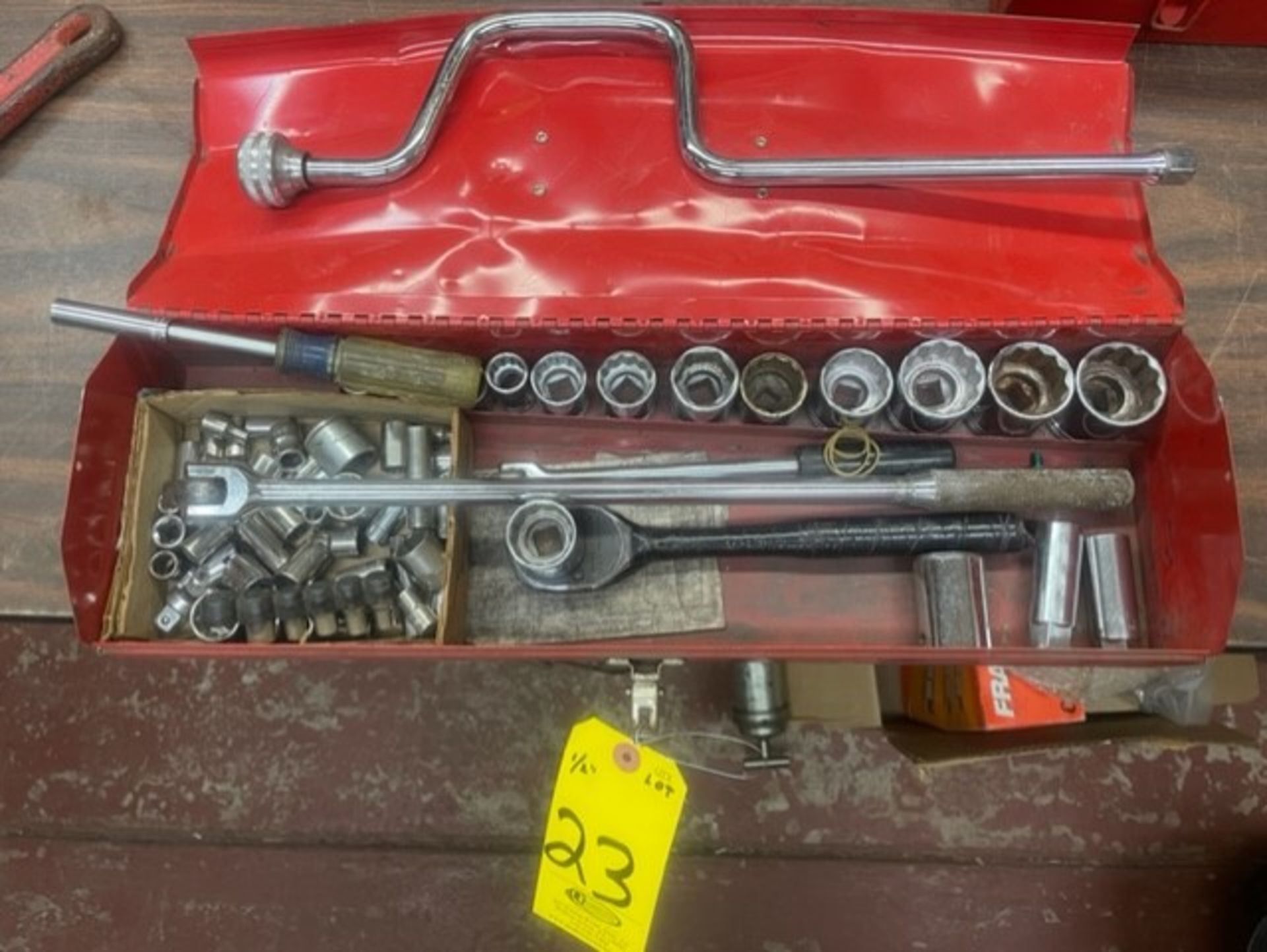 ASSORTED SOCKETS AND WRENCHES