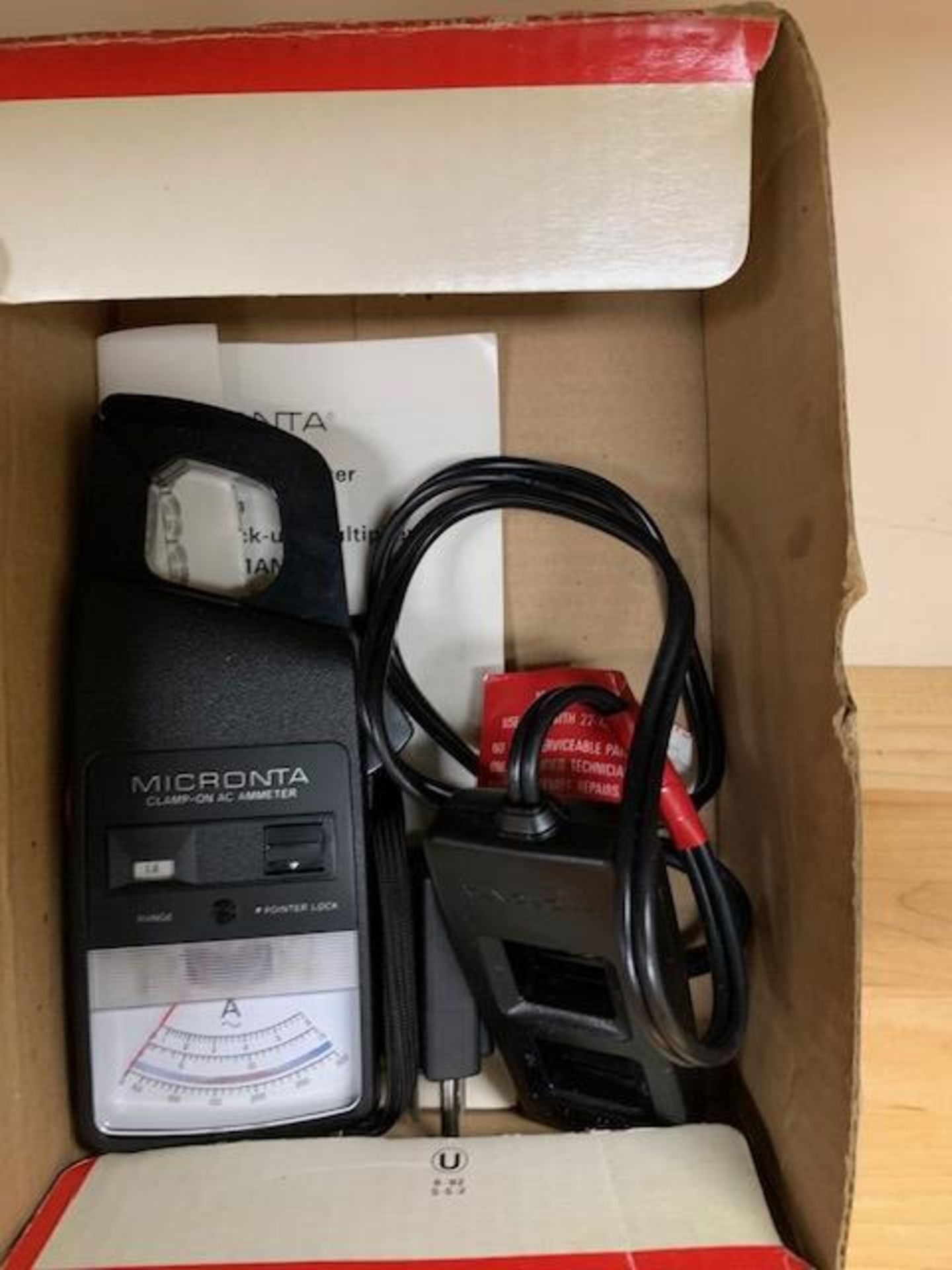 MICRONTA 22-214 RANGE MULTITESTER AND MICRONTA CLAMP ON AMMETER 22160 - Image 3 of 3