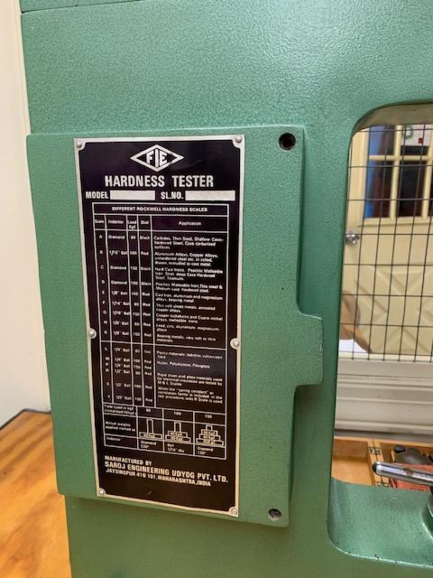 SAROJ MODEL 5 HARDNESS TESTER - Image 2 of 5