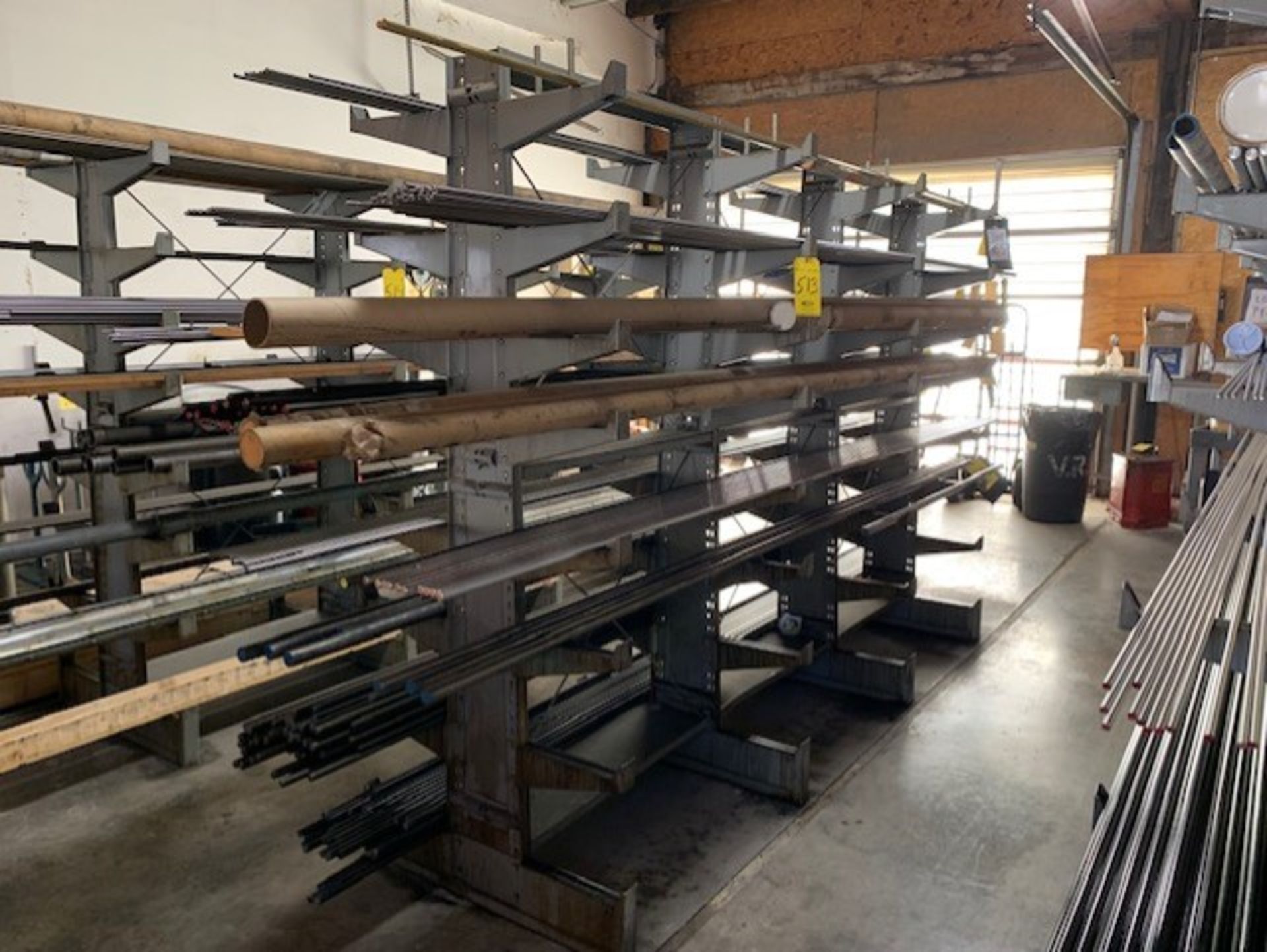 LYON DOUBLE SIDED CANTILEVER RACK WITH (4) 79 IN. UPRIGHTS, (3) 36 IN. SPACER UNITS… - Image 2 of 2