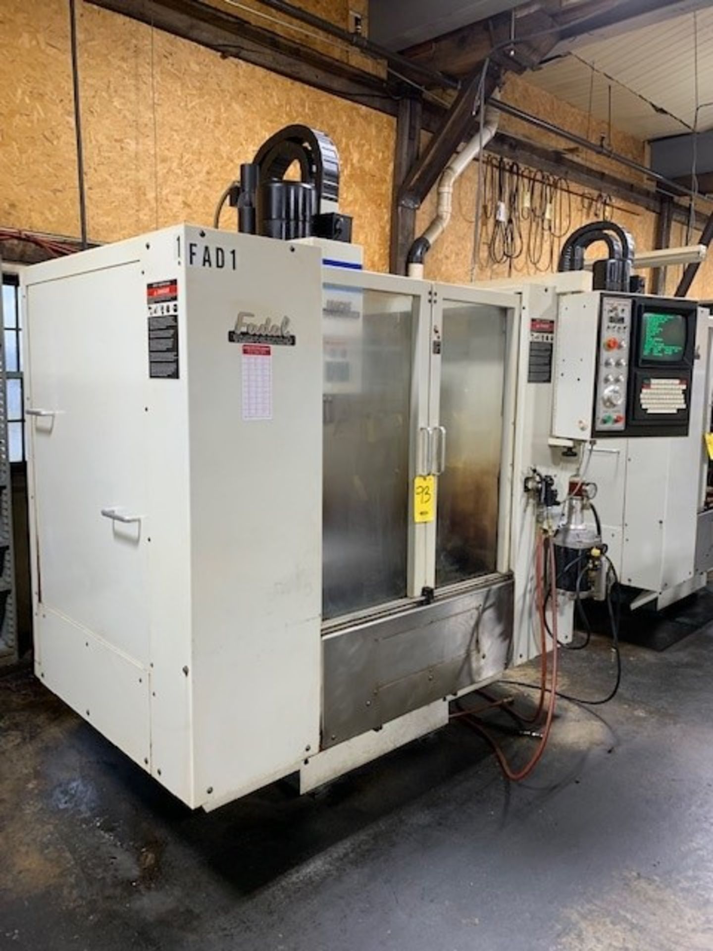 1996 FADAL VMC15 VERTICAL MACHINING CENTER, S/N 9606807, MDL. 914-15, CNC 88HS CONTROL, SPDL. SPEED