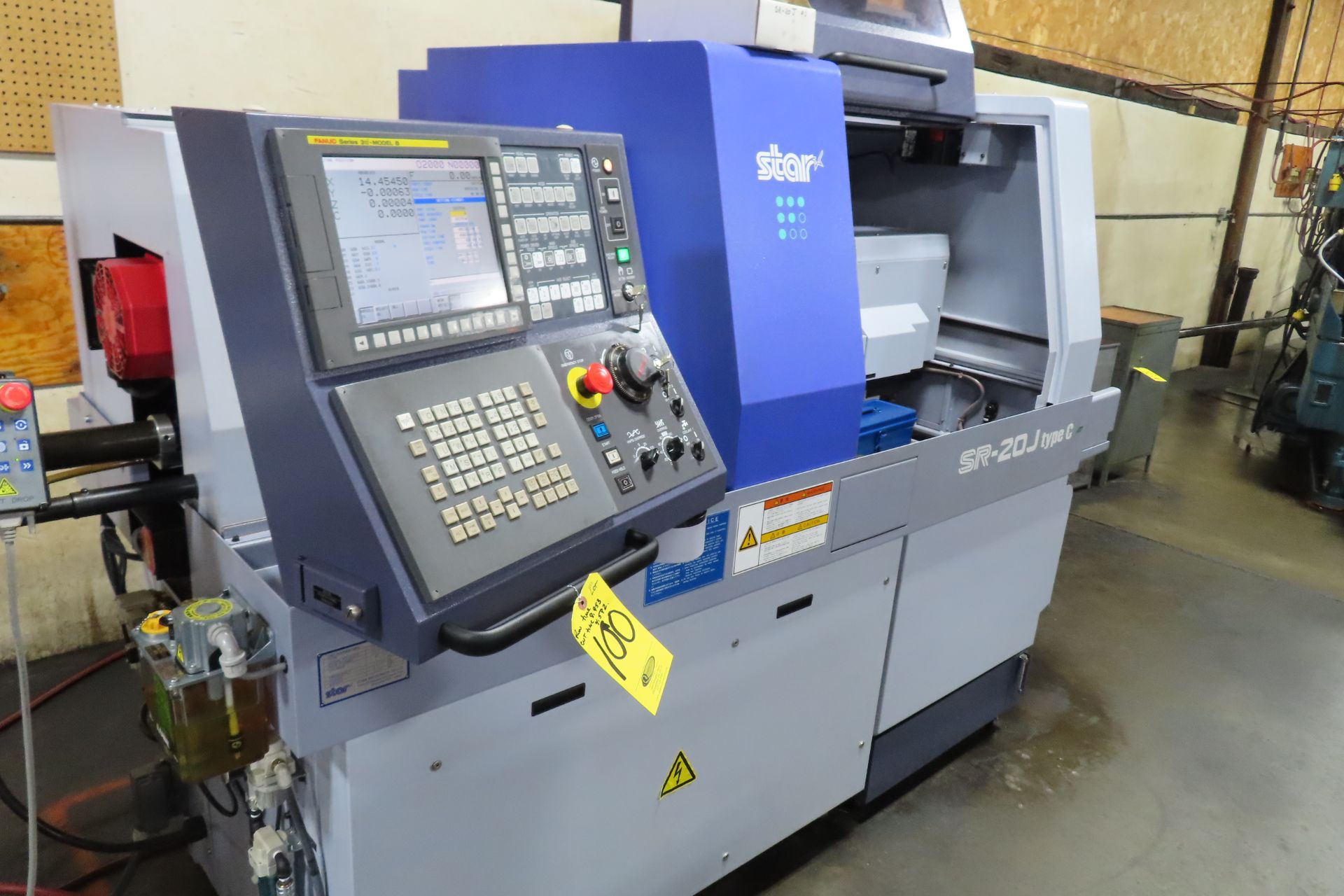 2017 STAR SR-20JC 7-AXIS CNC SWISS TYPE AUTOMATIC LATHE, S/N 5066, FANUC 18i-TB CONTROL... - Image 3 of 21