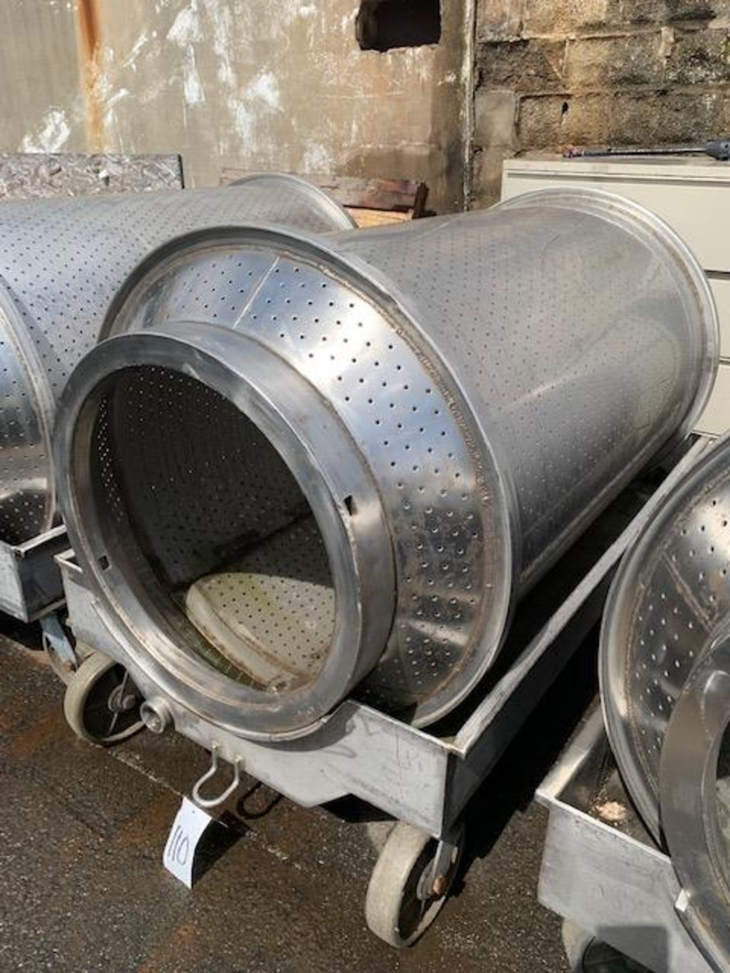 60 IN. X 40 IN STAINLESS STEEL FILTER BASKETS WITH TRUCKS - Image 2 of 2