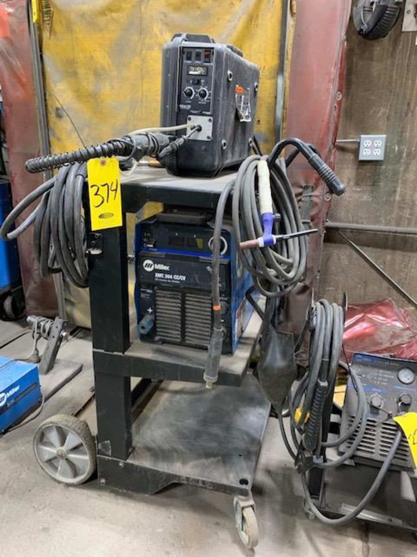 2002 MILLER XMT304 CC/CV MULTIPROCESS CC INVERTER ARC WELDER, S/N LC002864, STOCK 903471-01-1...