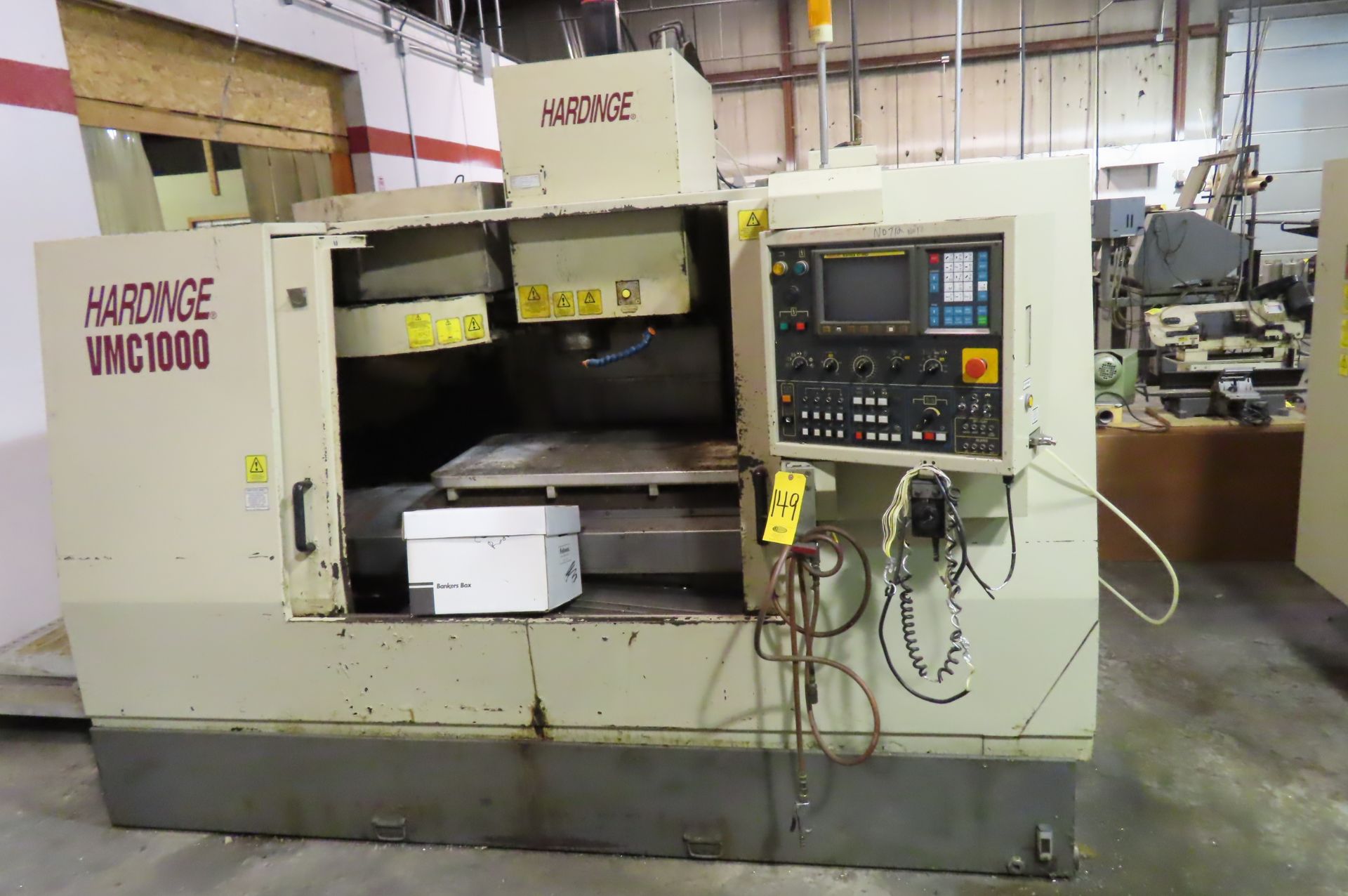 HARDINGE VMC 1000 CNC VERTICAL MACHINING CENTER, S/N MM-121 (AS IS)