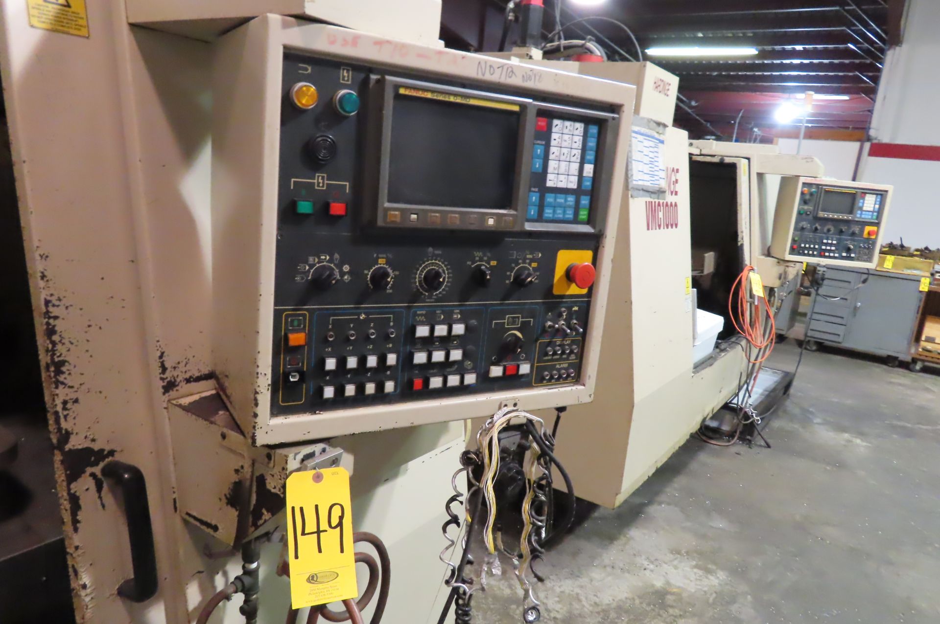 HARDINGE VMC 1000 CNC VERTICAL MACHINING CENTER, S/N MM-121 (AS IS) - Image 6 of 8