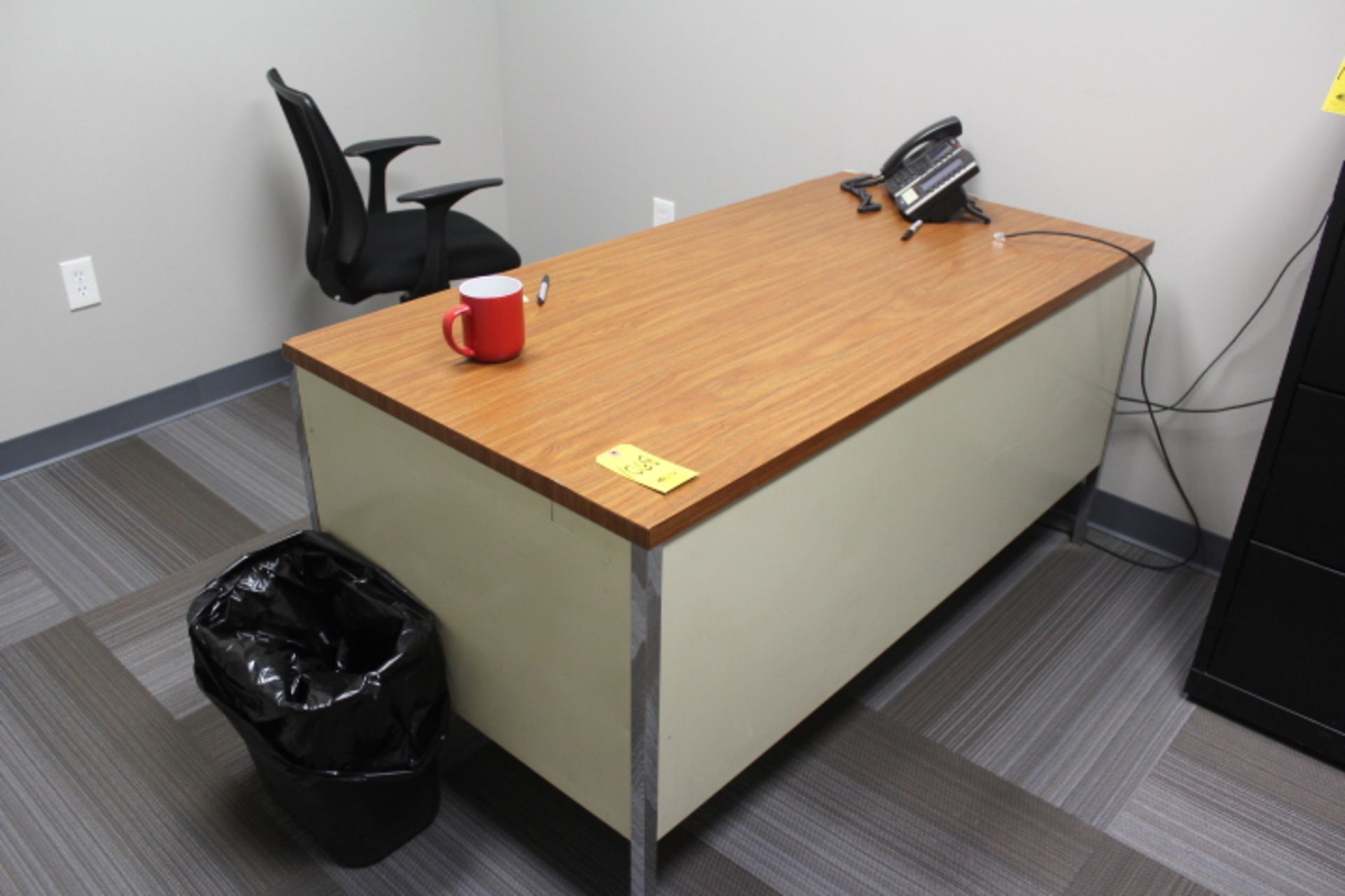 30 IN X 5 FT. LAMINATE DOUBLE PEDESTAL DESK