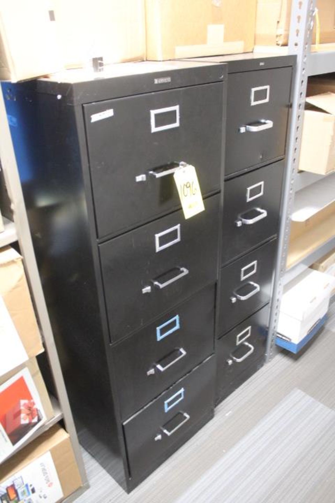 (2) 4 DRAWER LEGAL AND LETTER FILE CABINETS