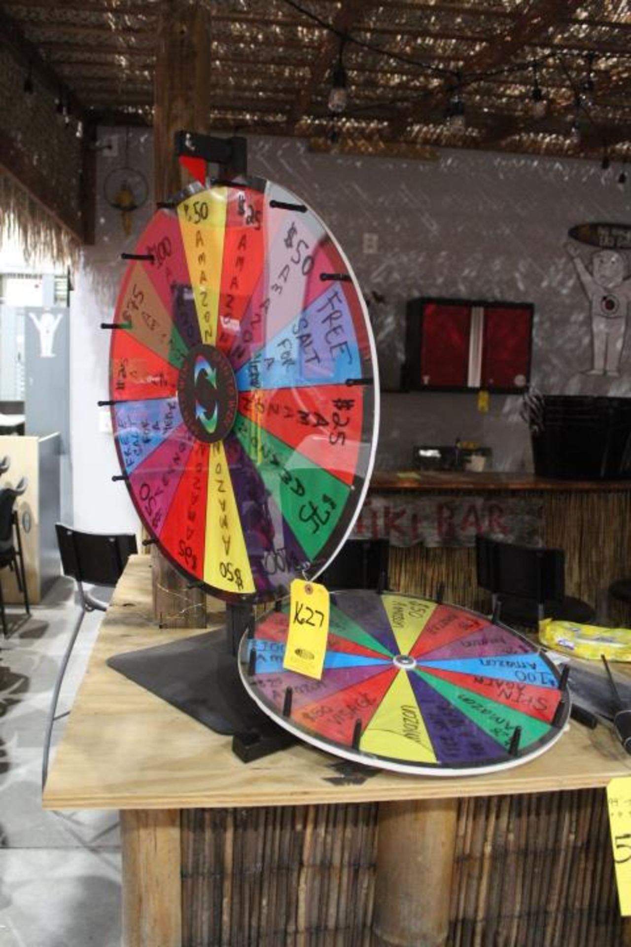 (2) SPINNING PRIZE WHEELS