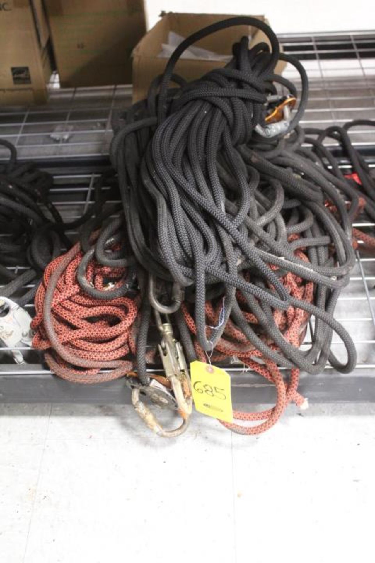 (6) SAFETY ROPES WITH ACCESSORIES