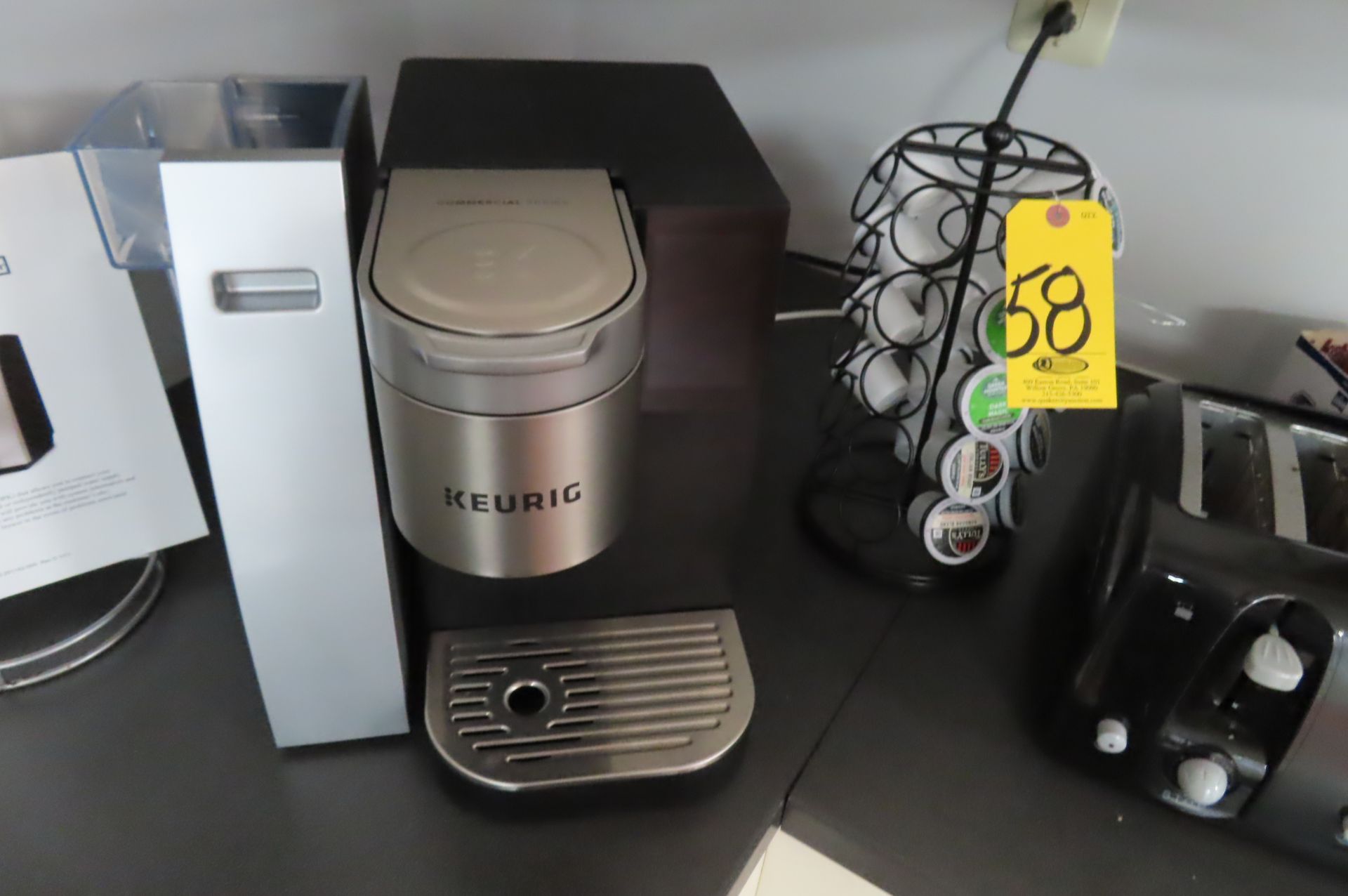 KEURIG K150 COMMERICAL COFFEE BREWER WITH DIRECT PLUMB KIT, SUNBEAM 4-SLOT TOASTER AND KEURIG… - Image 2 of 3