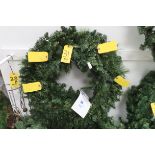 (2) 36 IN. PLAIN ARTIFICIAL WREATHS