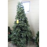 84 IN. ARTIFICIAL XMAS TREE WITH LIGHTS AND STAND